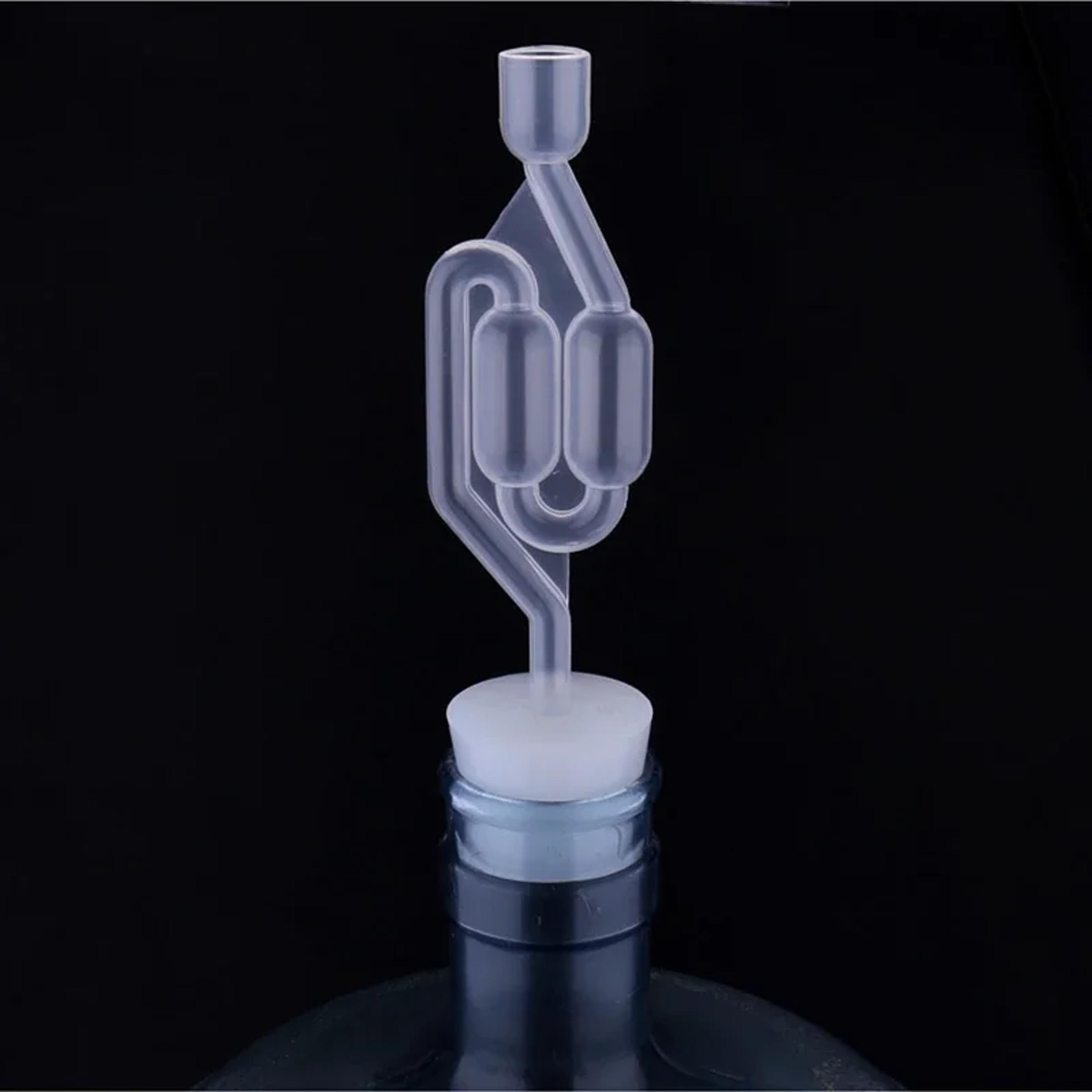 SShape Airlocks For Homebrew Carboys Stopper Fermenter Seal Valve Wine Making With Food Grade Gromm 5