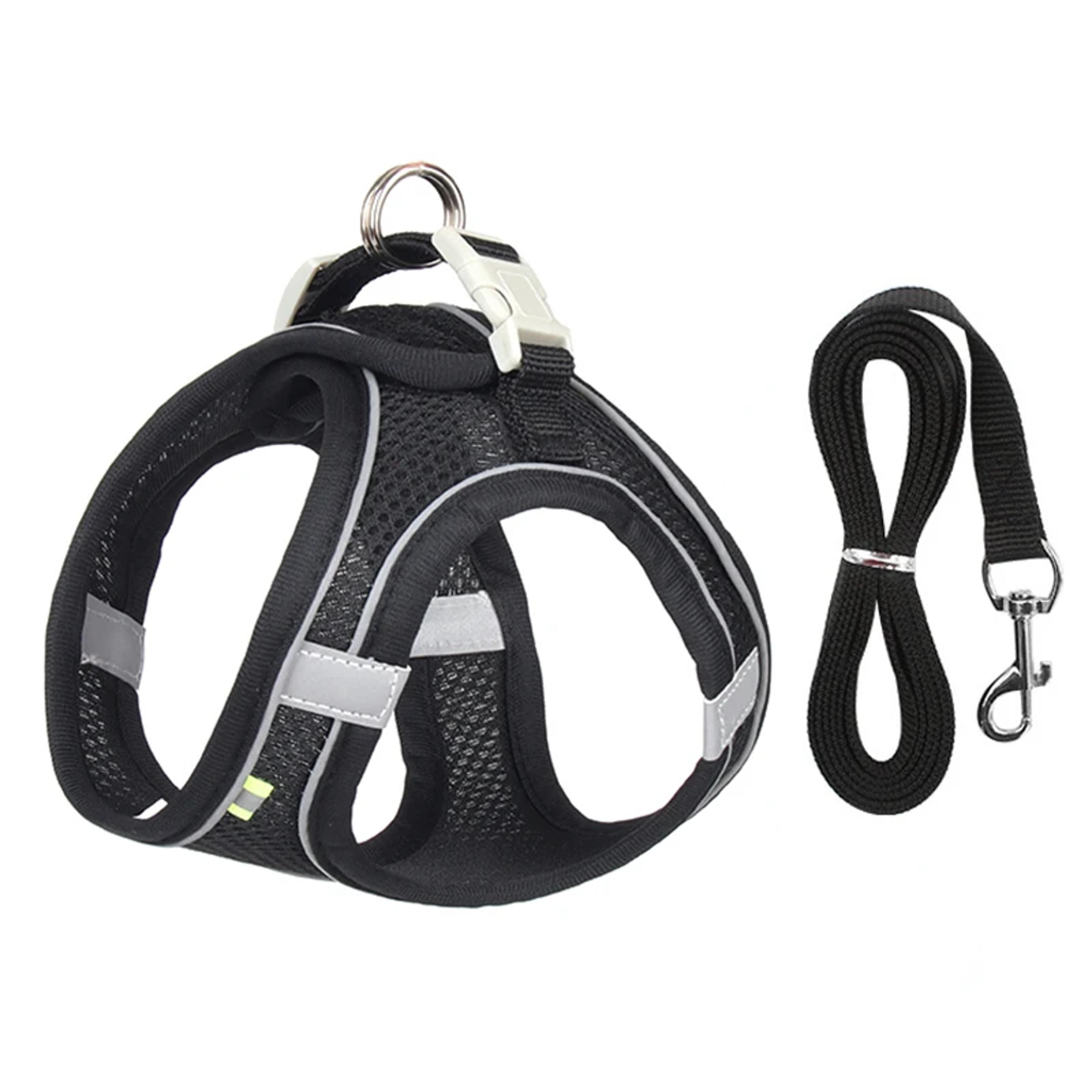 Adjustable Puppy Harness Set Dog Accessories French Bulldog Chihuahua Pet Leash Dog Collar Cat Harn 6