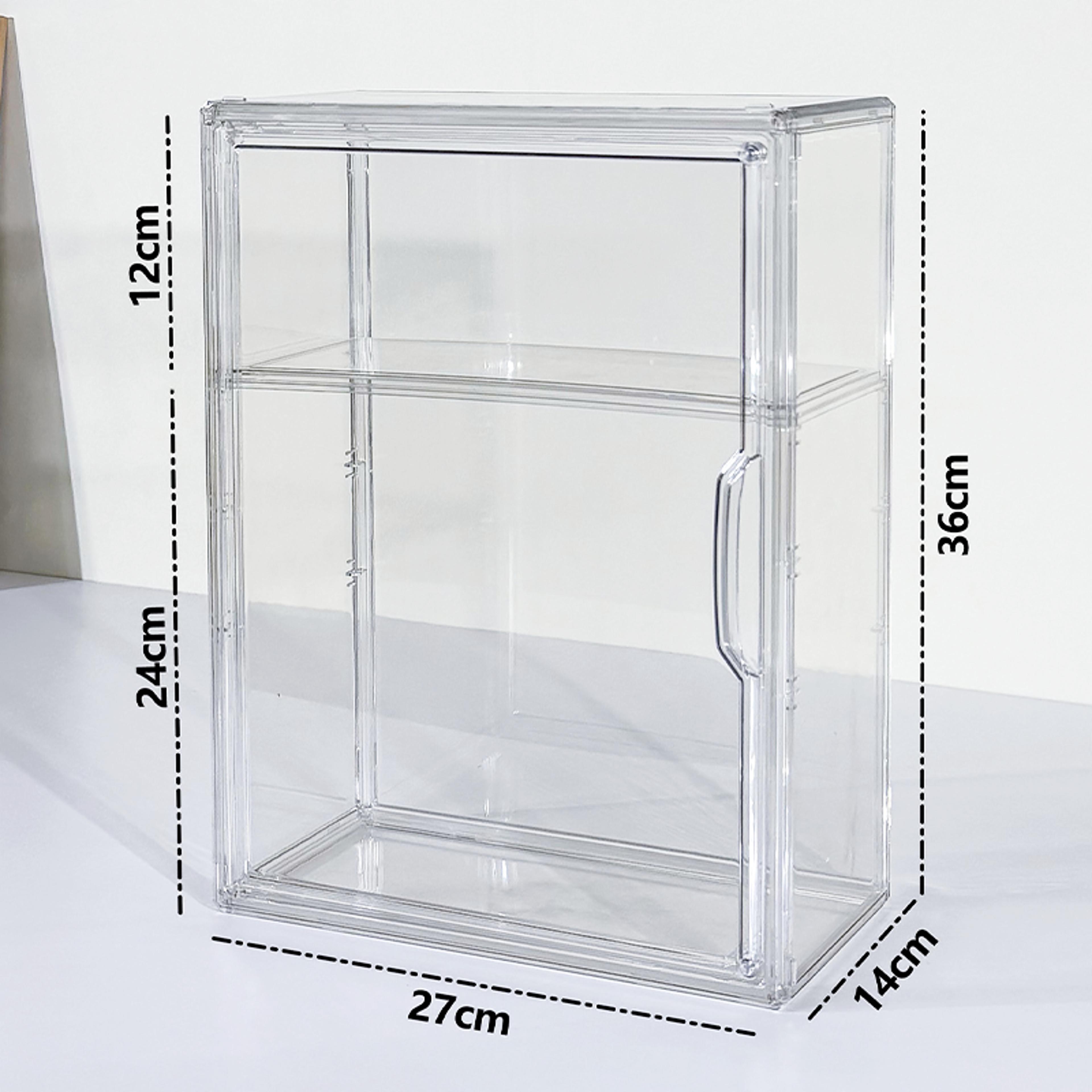 Acrylic Figures Desktop Storage Box Organizer Clear Plastic Doll Storage Display Large Capacity Dus 7