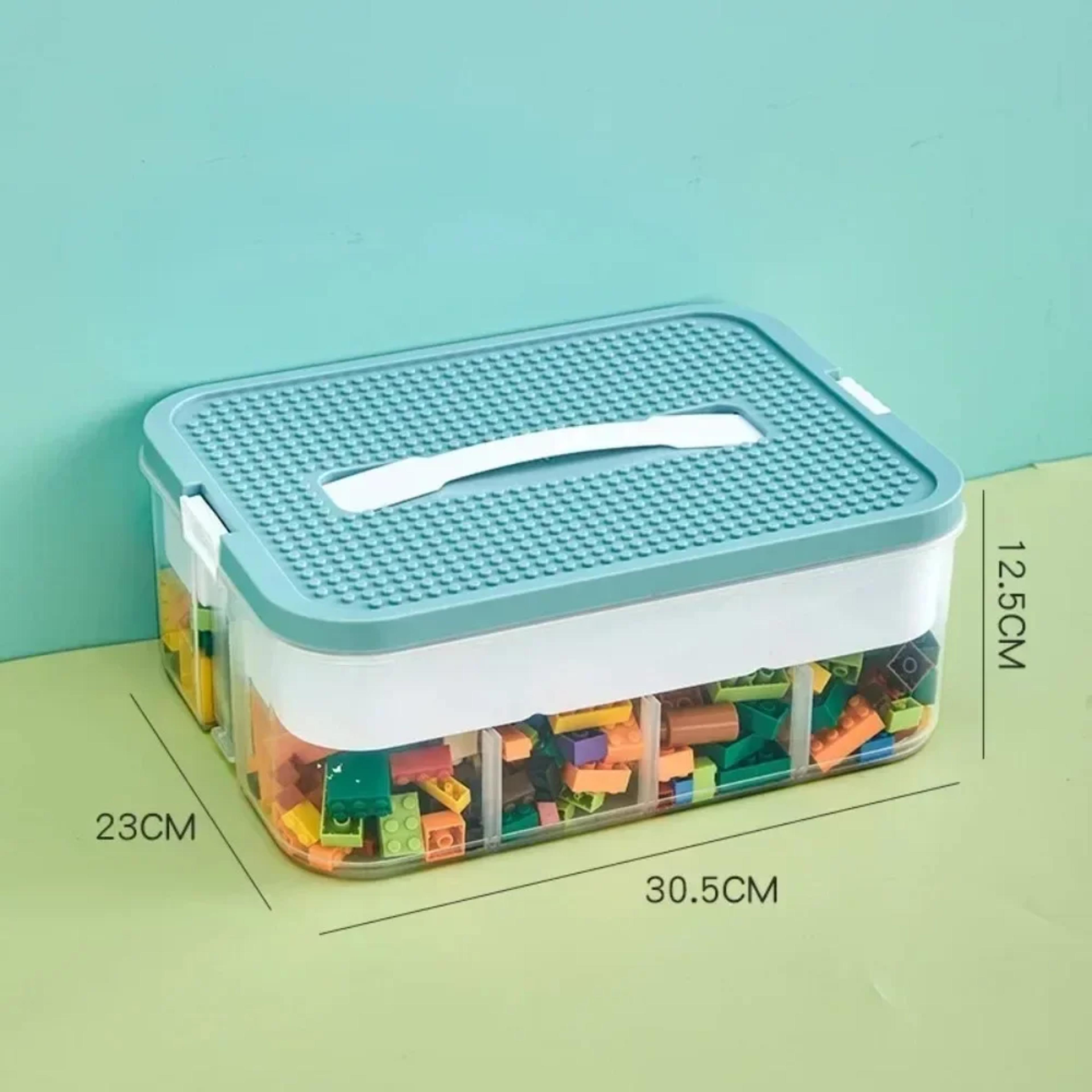 Stackable Building Block Storage Box Transparent Plastic Storage Boxes Dustproof Moistureproof Kids 5