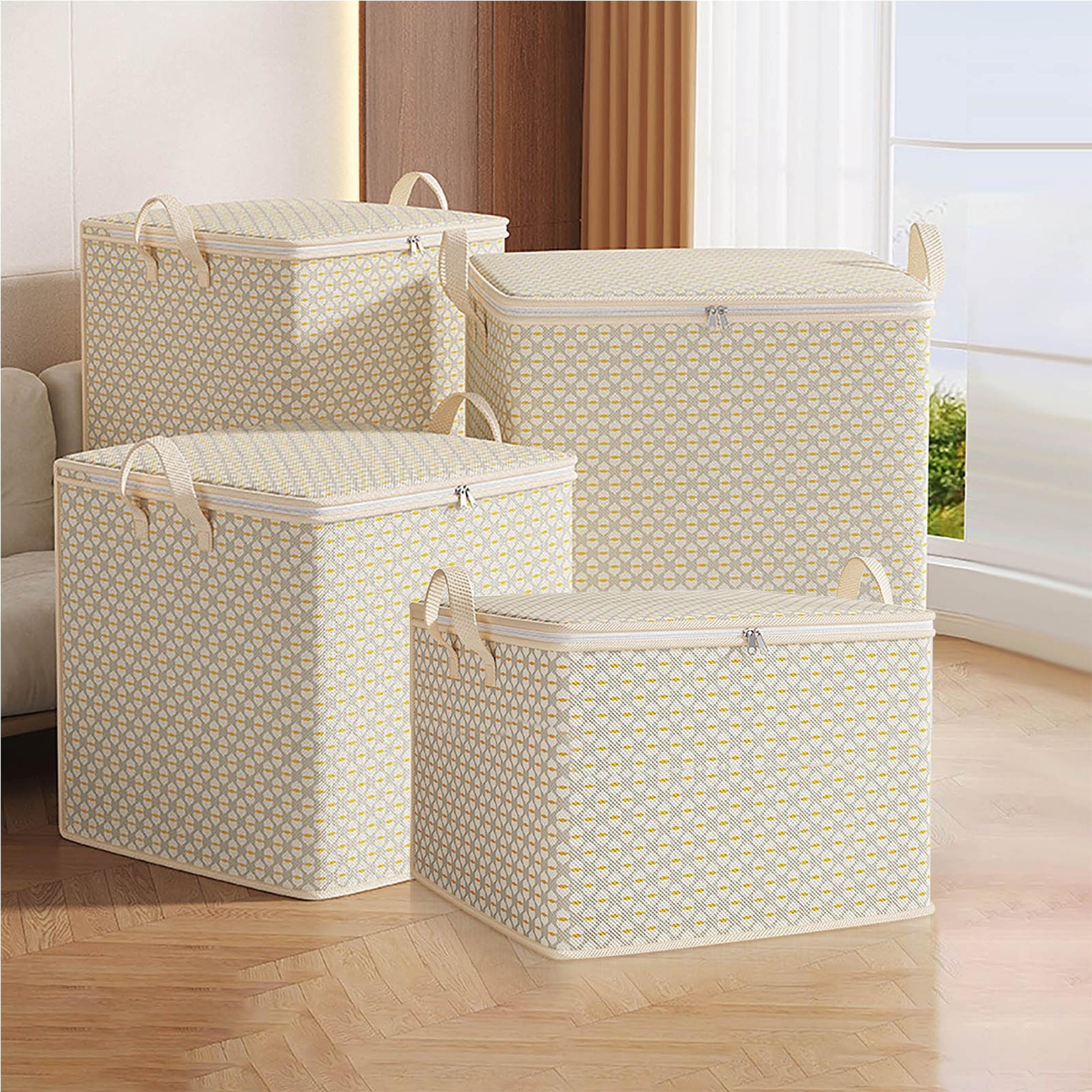 large capacity storage bag, moisture-proof storage box, durable dust-proof moving packing clothes organizer