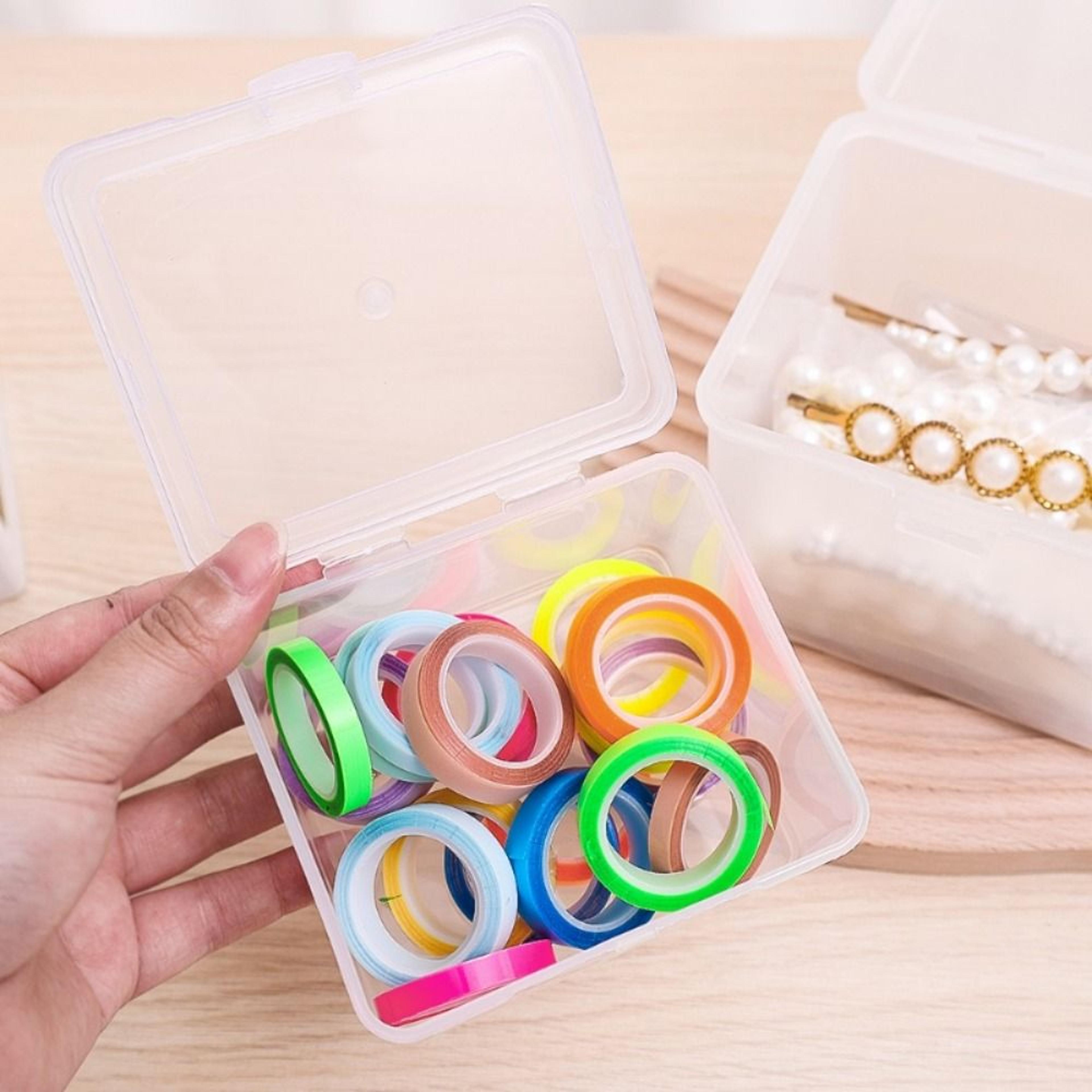 Multipurpose Clear Storage Case Rectangular Shape Box For Storing Jewelry Headband Holder Small Thi 4