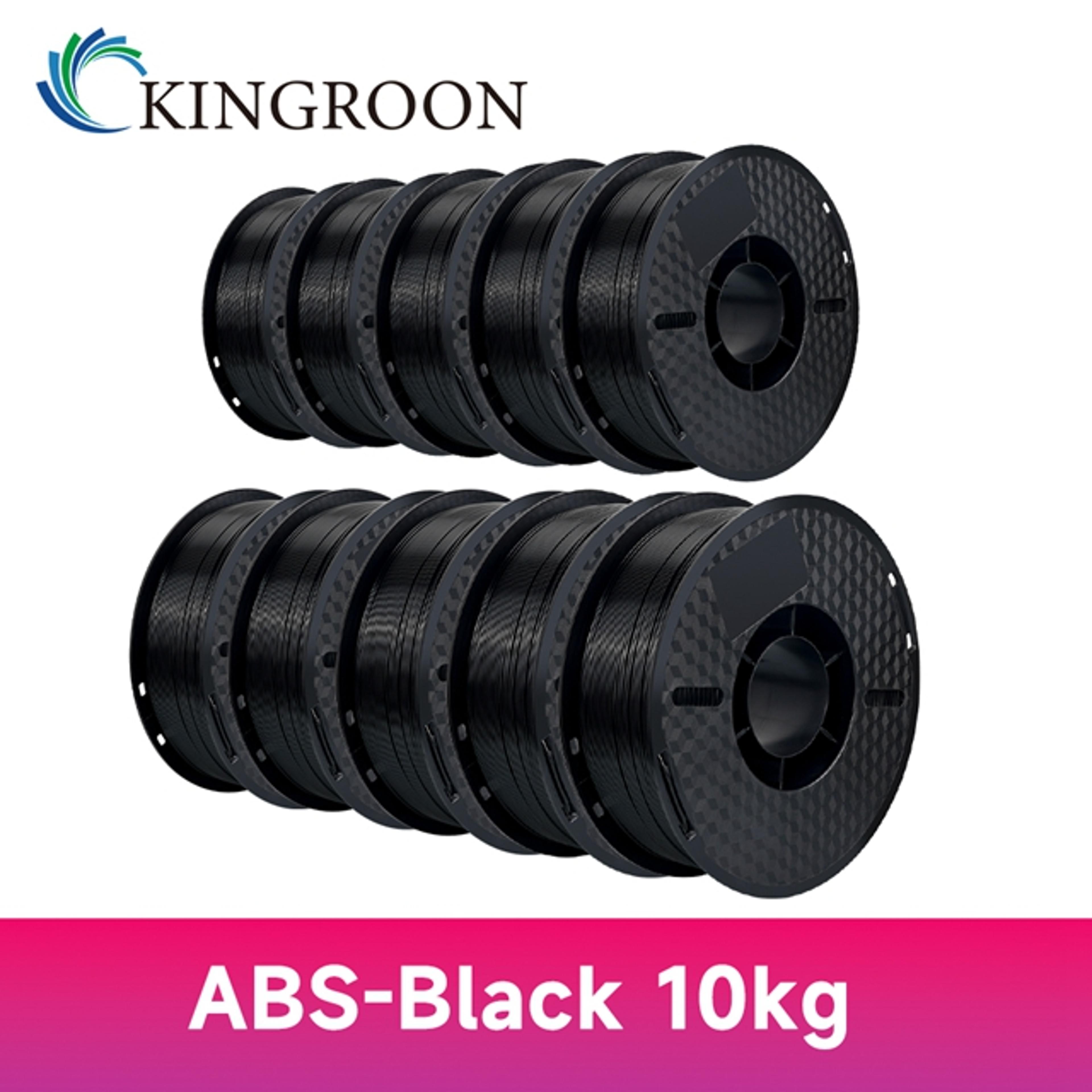 KINGROON PLAABSPETG Filament Black White Gray Rolls PLA PETG Plastic For 3D Printer 9