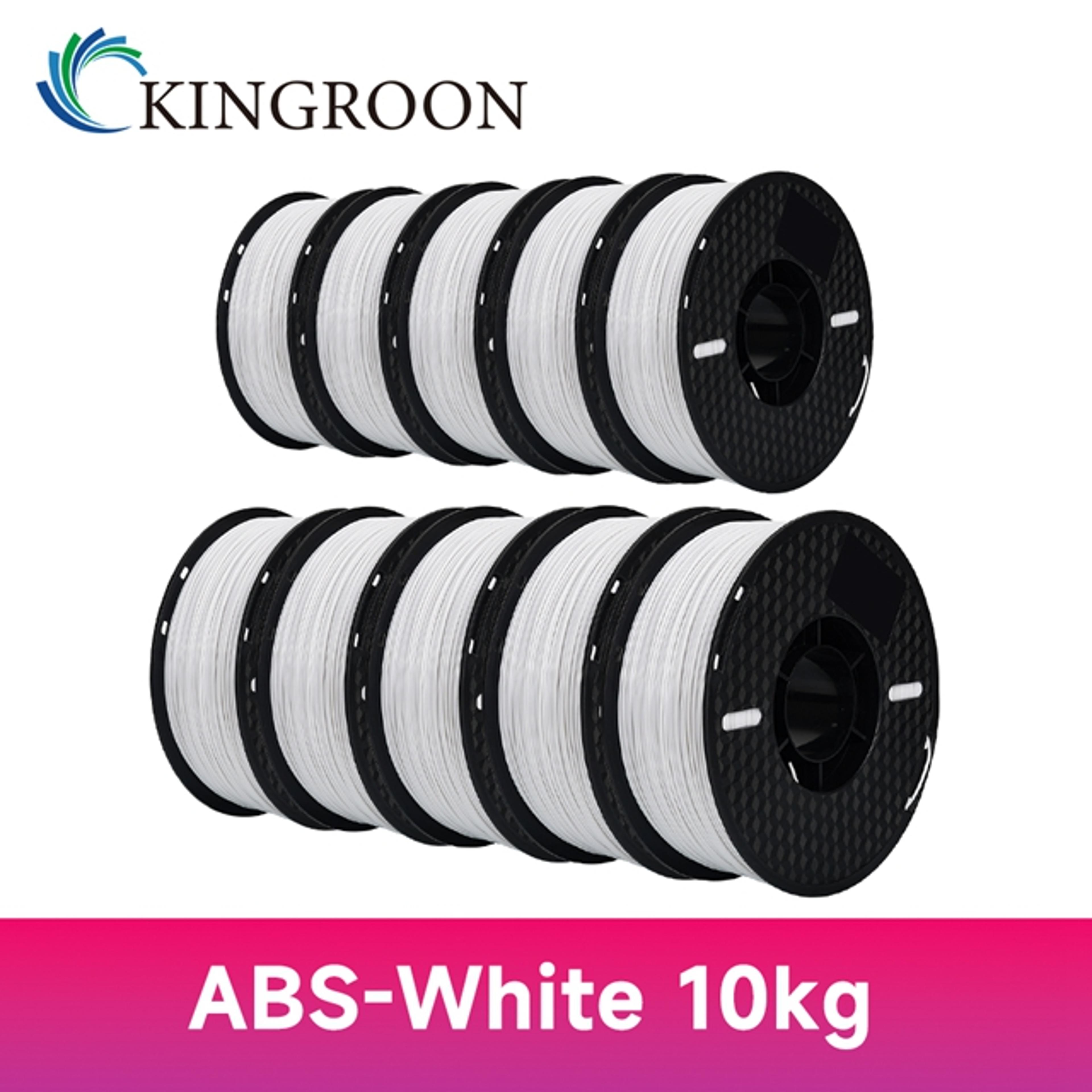KINGROON PLAABSPETG Filament Black White Gray Rolls PLA PETG Plastic For 3D Printer 6