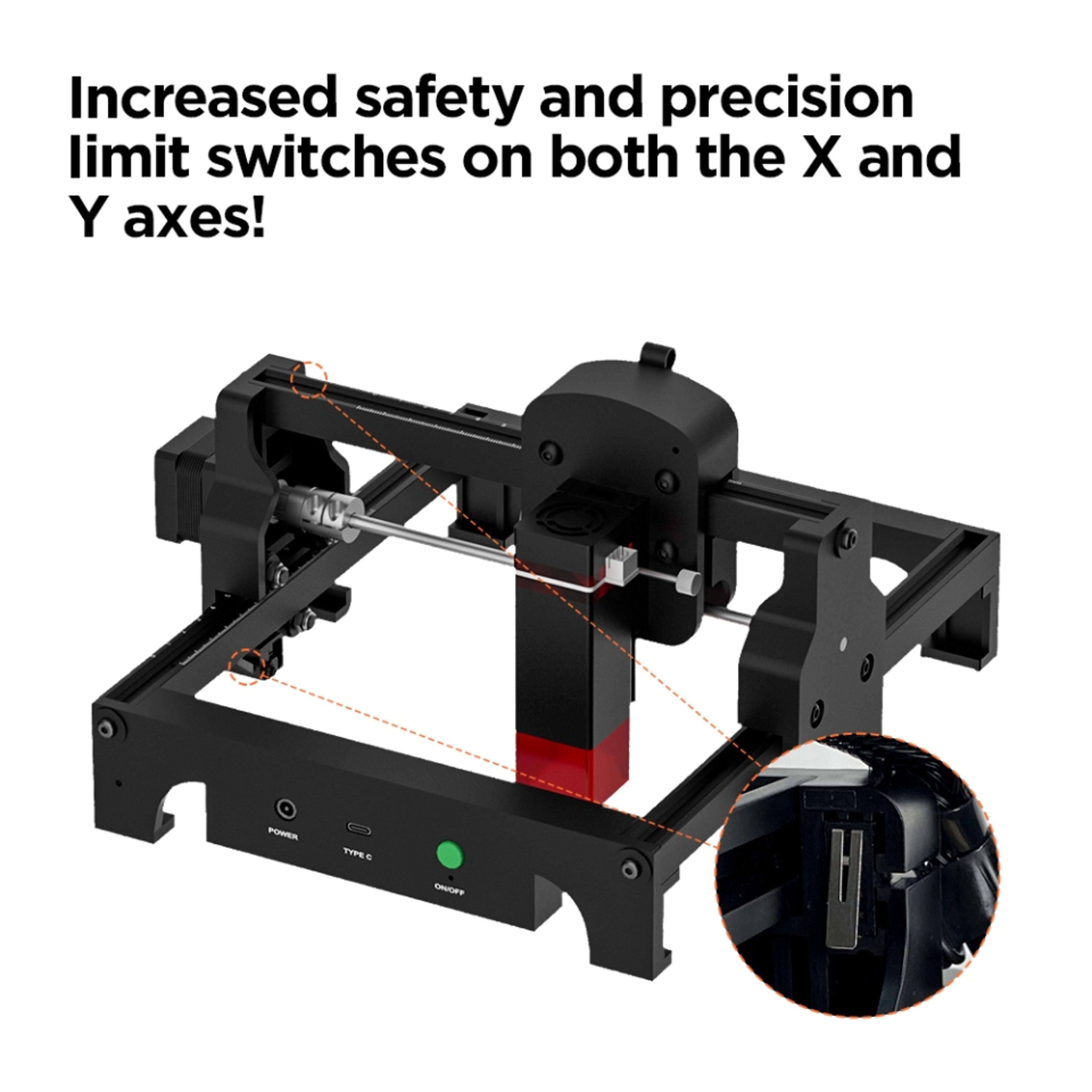Mini Portable Laser Engraver DIY Laser Cut Engraving Machine For Logo Wood Acrylic Glass Leather 3
