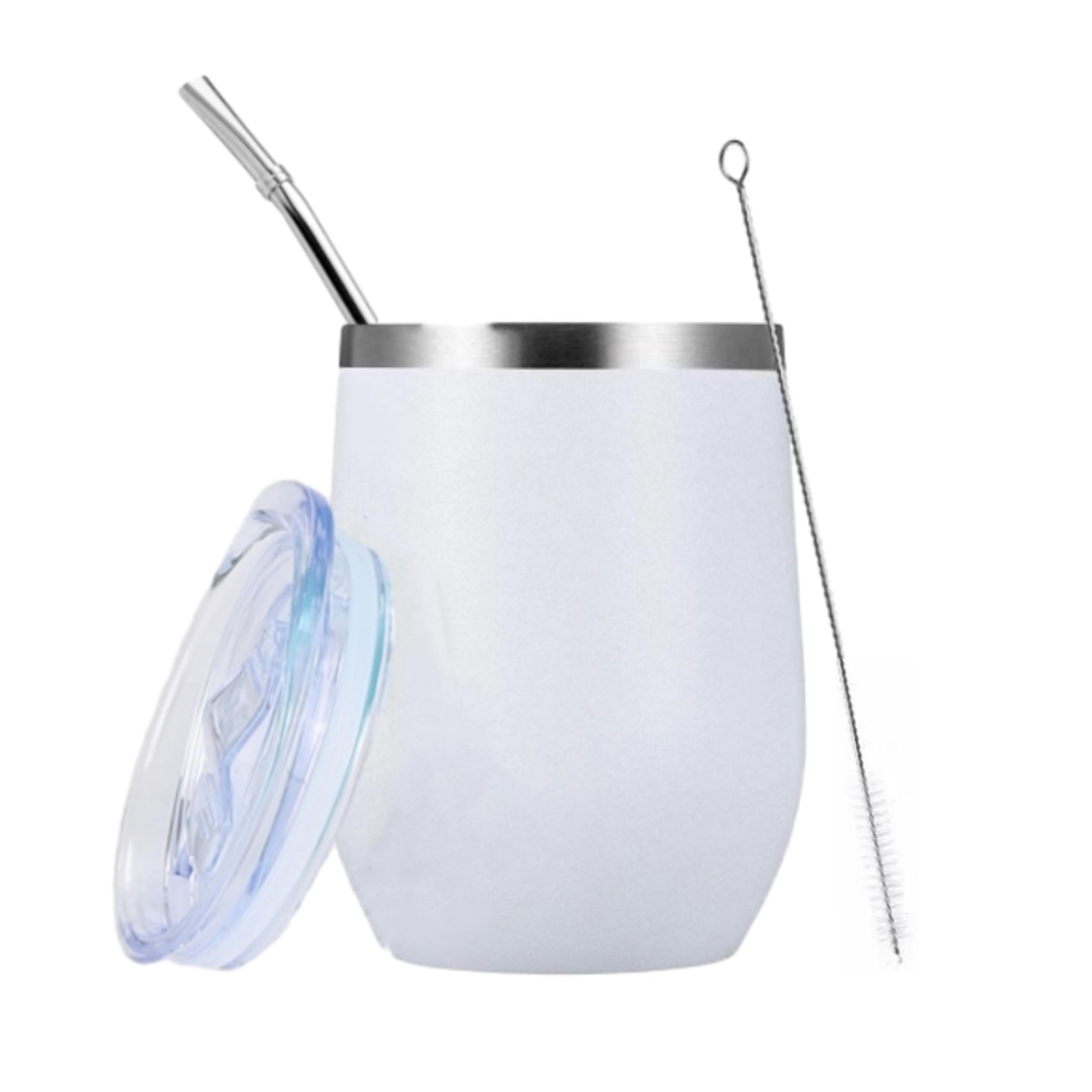 Yerba Mate Gourd Set DoubleWall Stainless Steel Mate Tea Cup Bombilla Set Include Yerba Mate Gourd  7