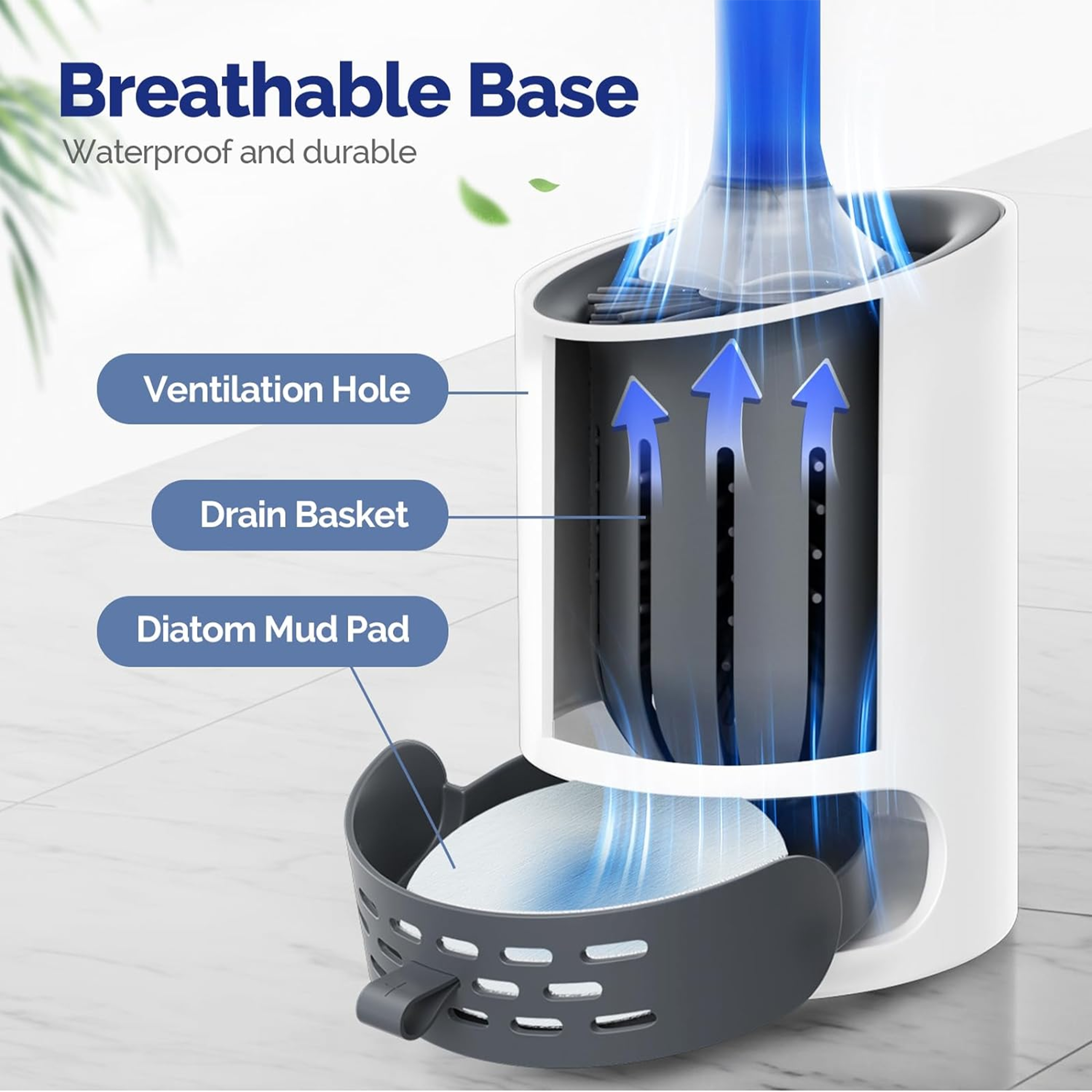 Silicone Toilet Brush Holder Set Refillable Handle Dispenser Toilet Cleaning Brush Bathroom Accesso 3