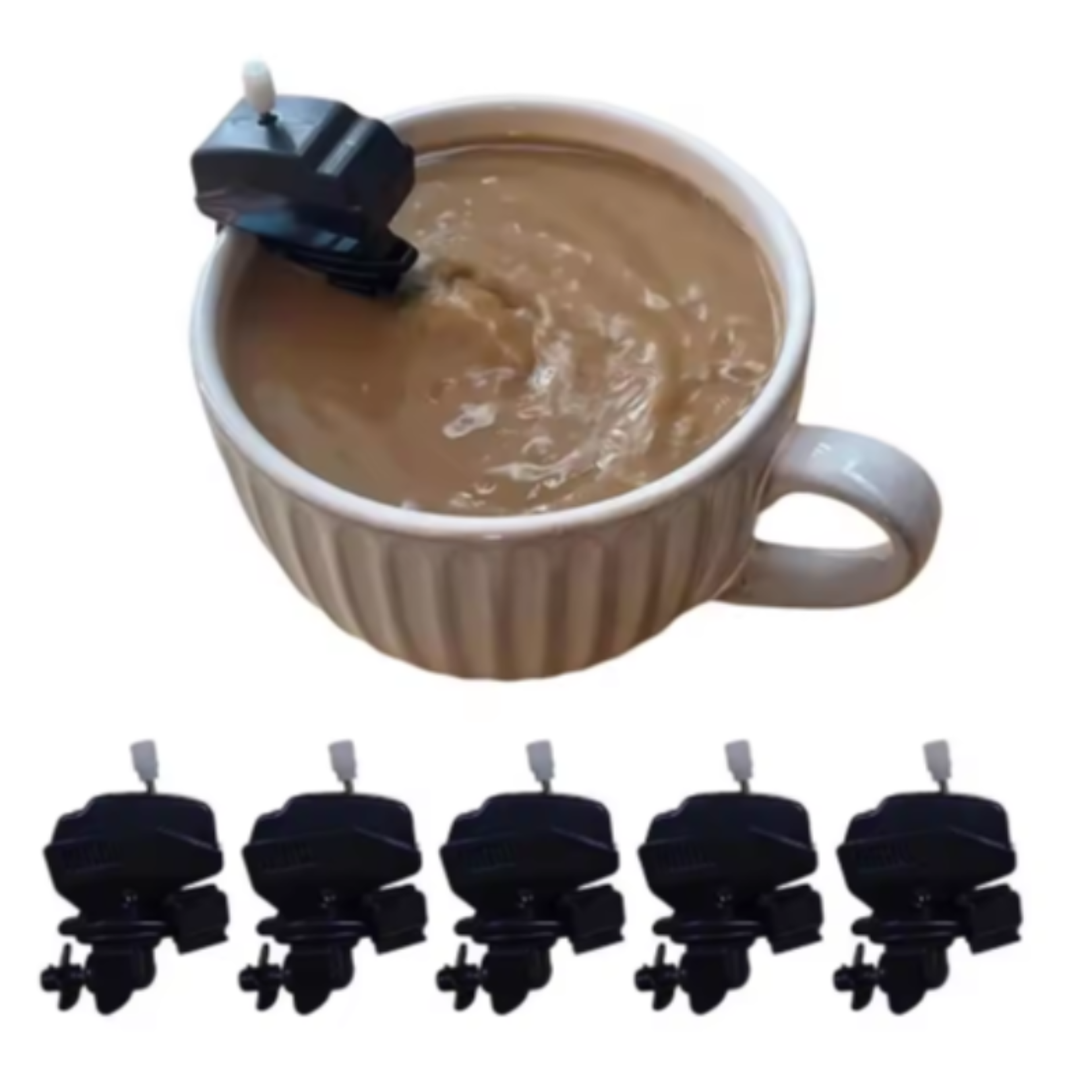 boat motor coffee stirrer, novelty coffee mixer, boat engine drink stirring gadget