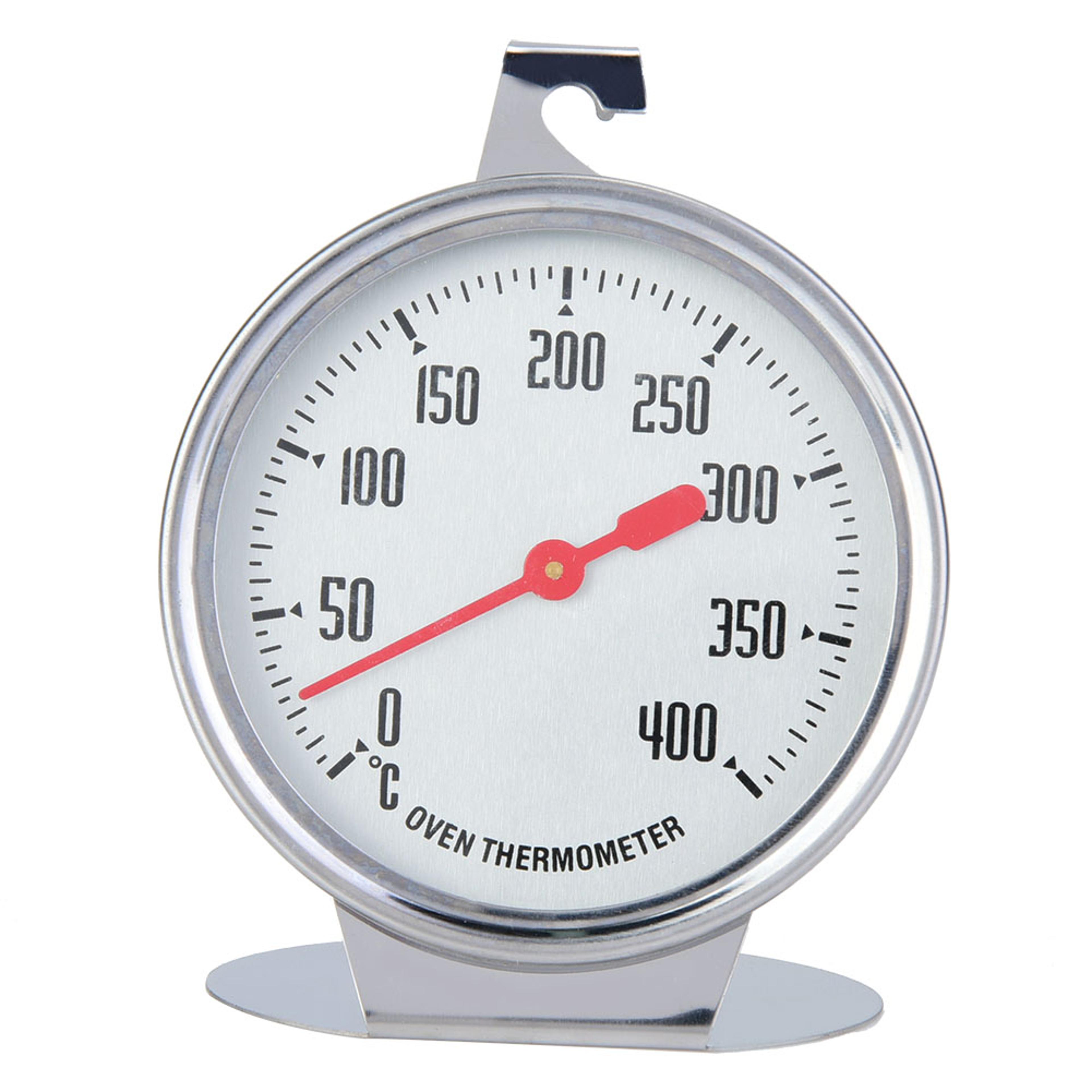 stainless steel oven thermometer, large dial for baking, bbq, cooking meat food