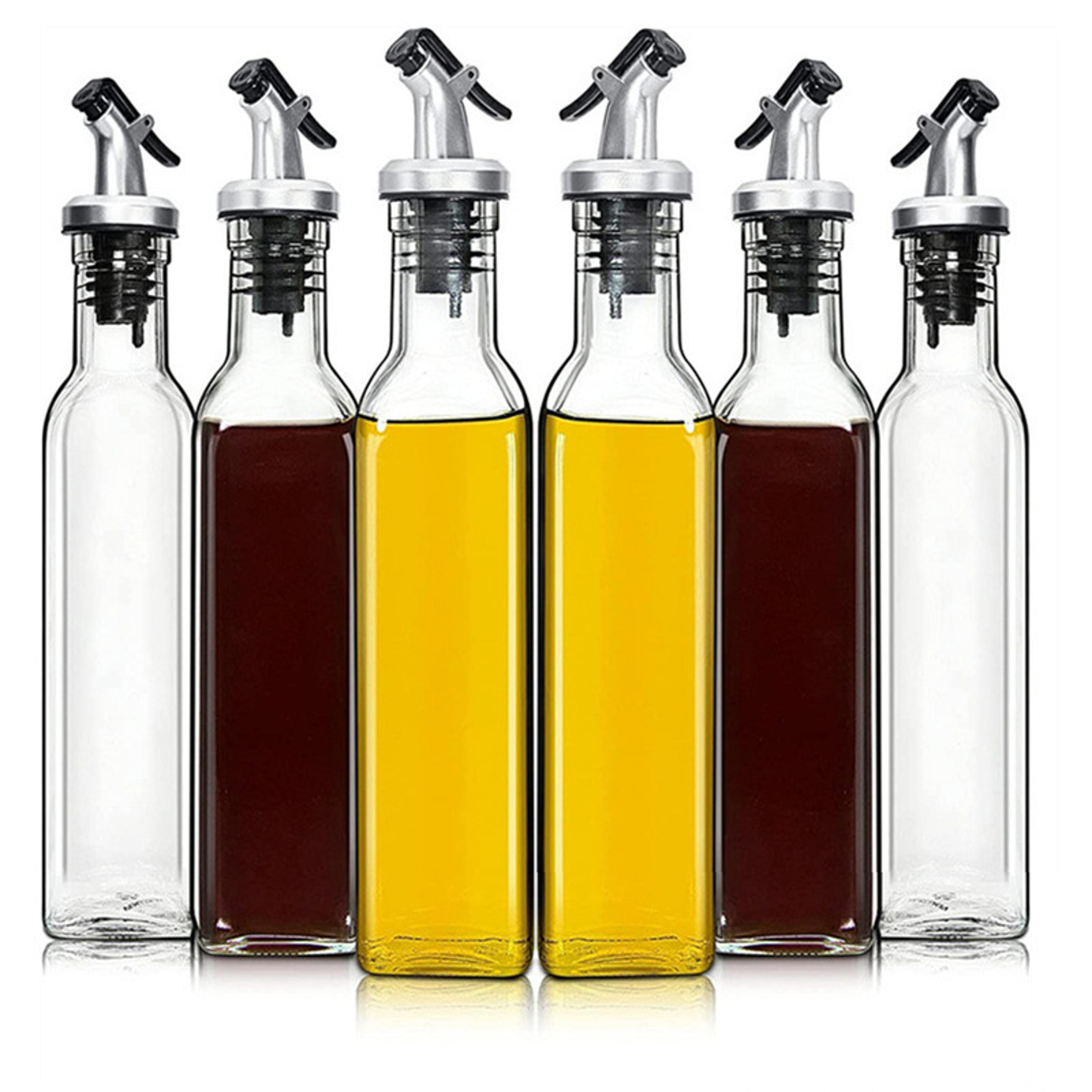 transparent olive oil bottle, plastic oil pot, leak-proof kitchen seasoning, soy sauce vinegar container