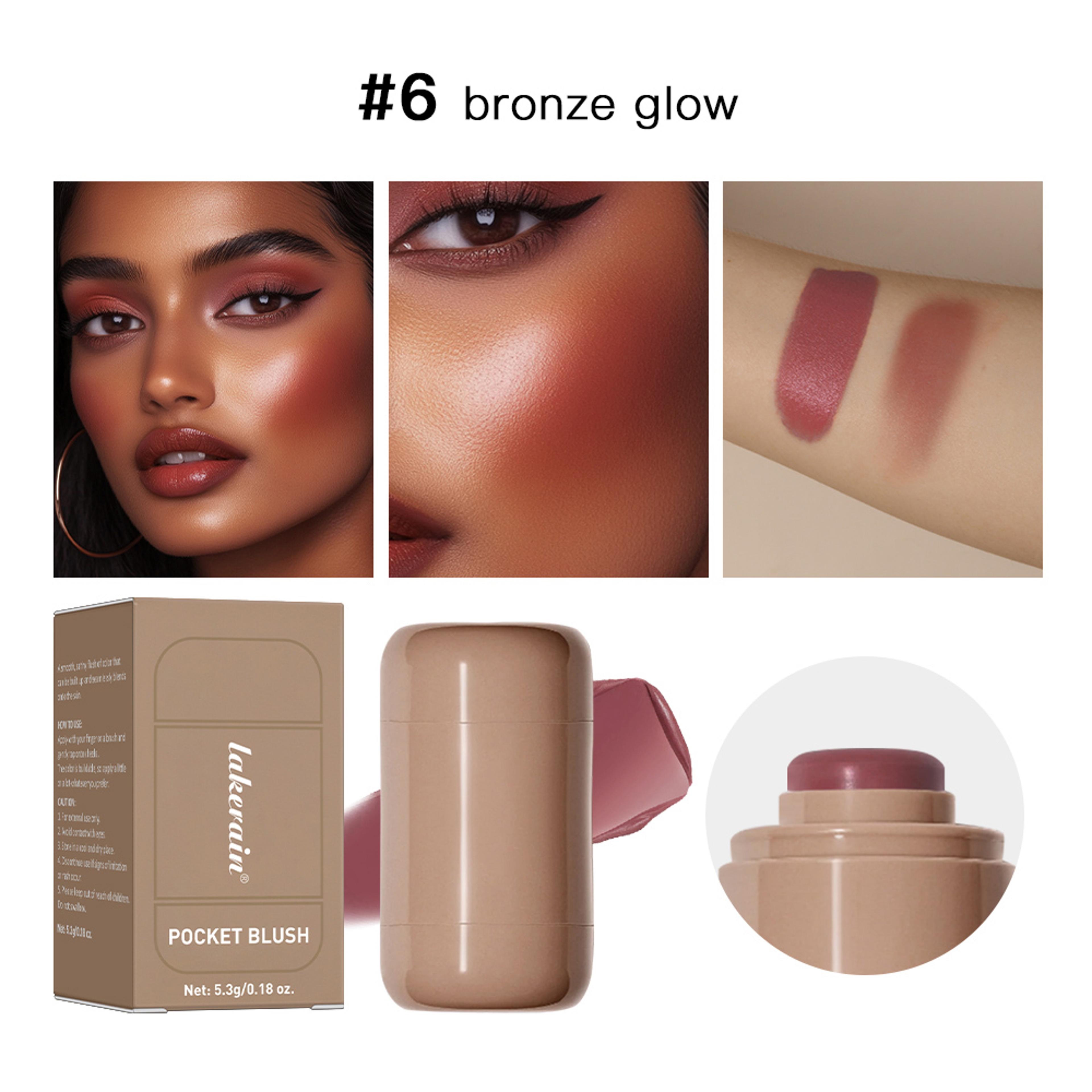 Radiant Glow Cream Blush Stick Makeup For Lips And Cheeks Long Lasting Natural Finish 11