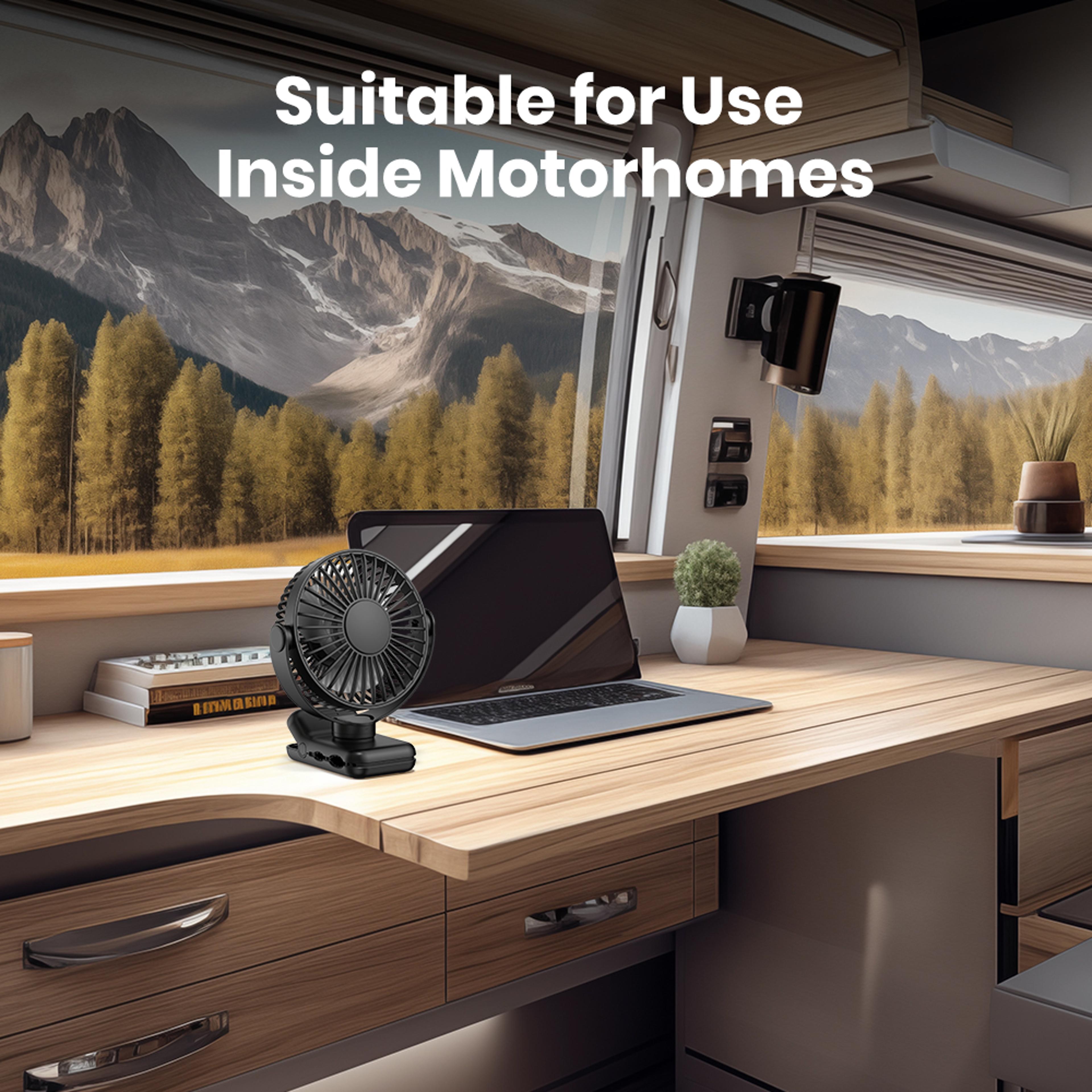 Portable USB ClipOn Desk Fan Brushless Motor UltraQuiet Airflow Sturdy Clamp For Office Or Bedroom 4