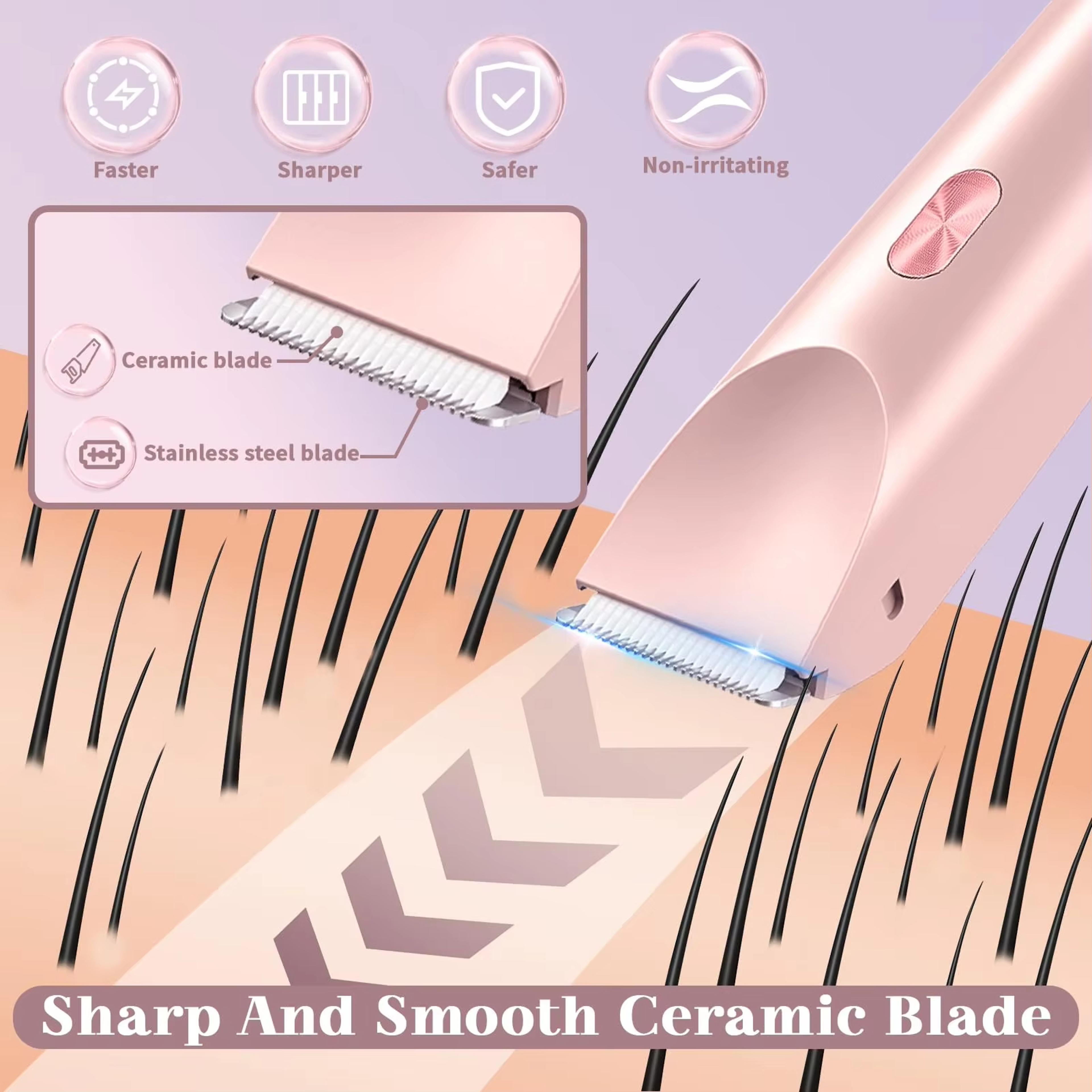 Waterproof Rechargeable Electric Shaver Mini Womens Bikini Trimmer Hair Remover 3