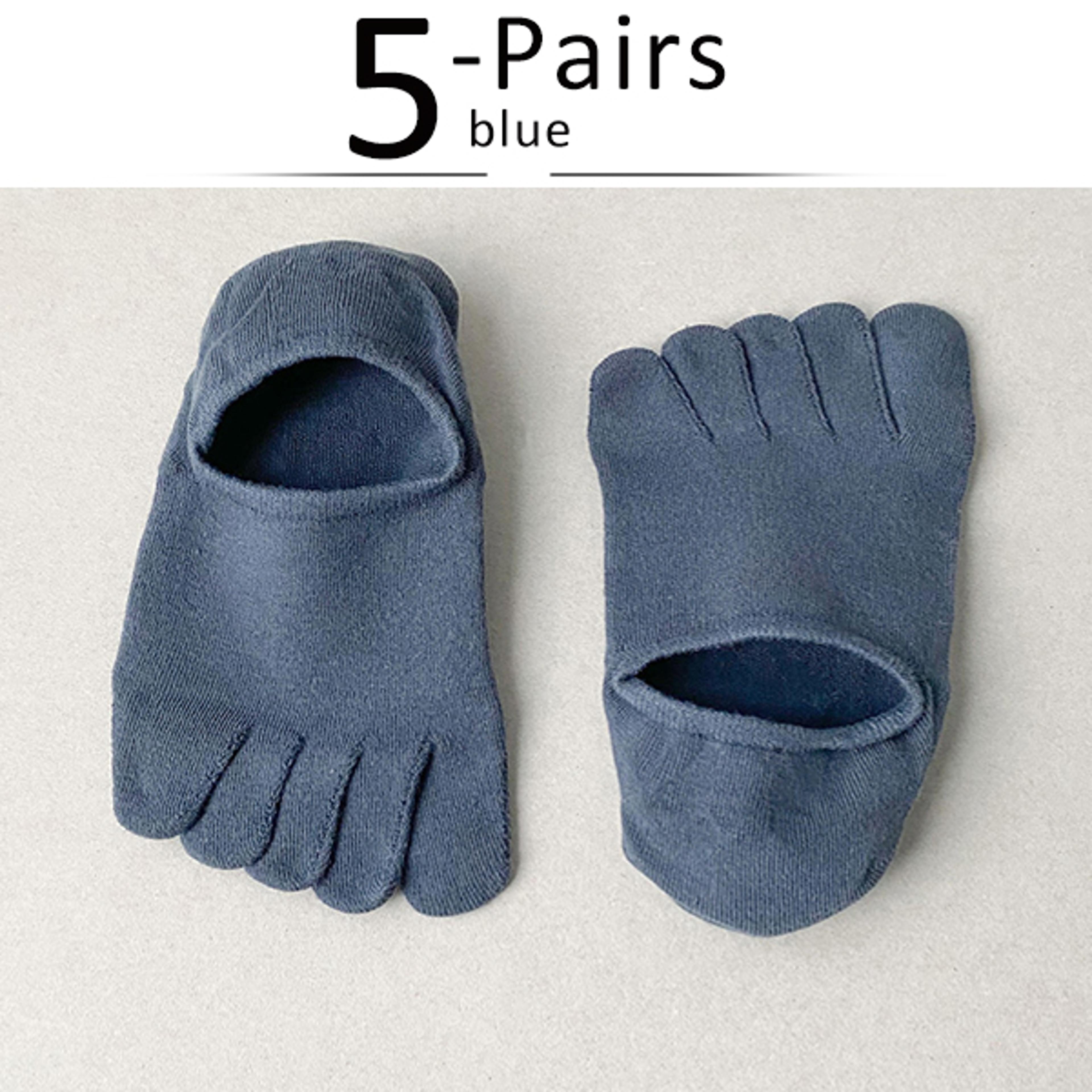 Invisible Toe Socks Summer Thin Cotton Mesh Breathable Soft Elastic Comfort Socks 7