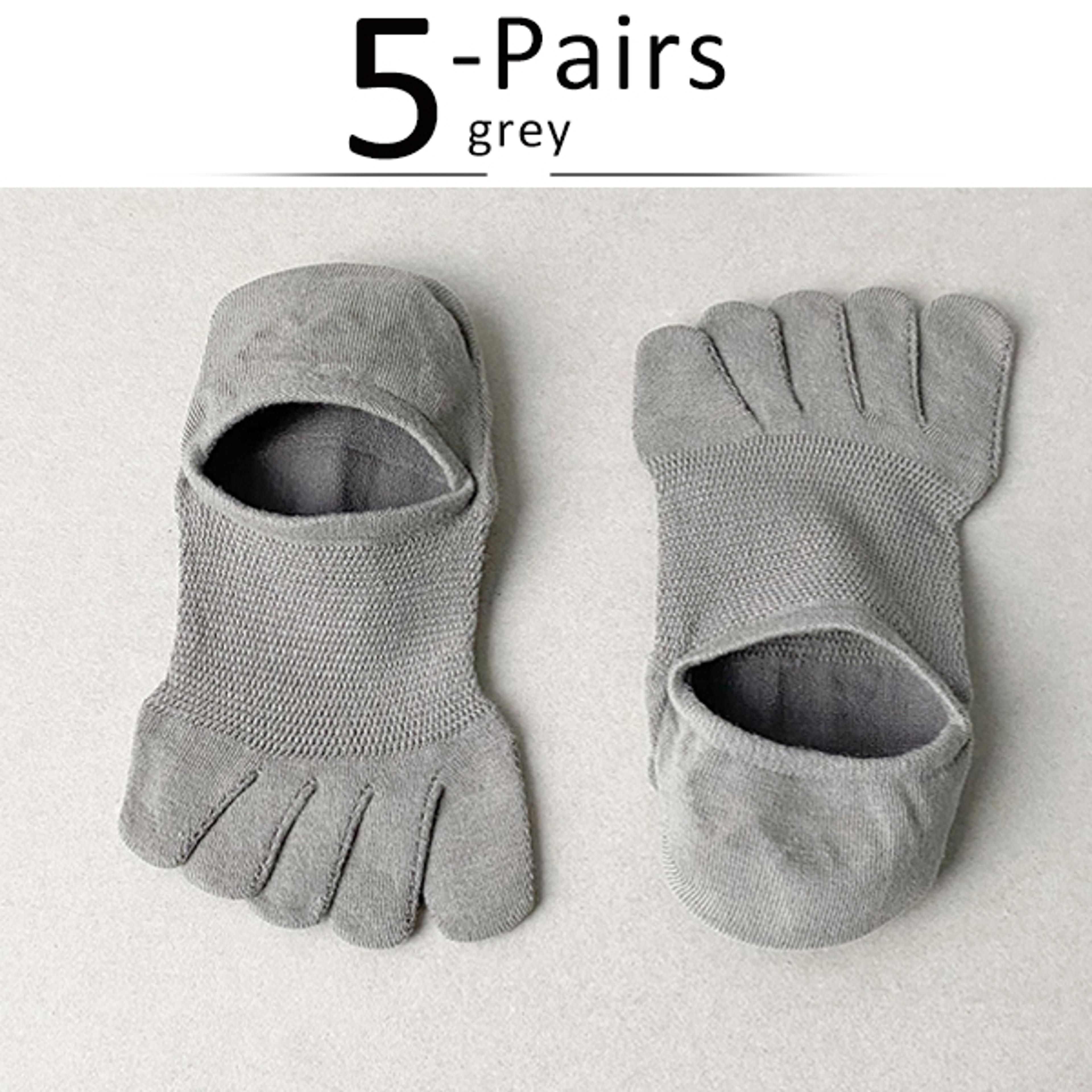 Invisible Toe Socks Summer Thin Cotton Mesh Breathable Soft Elastic Comfort Socks 10
