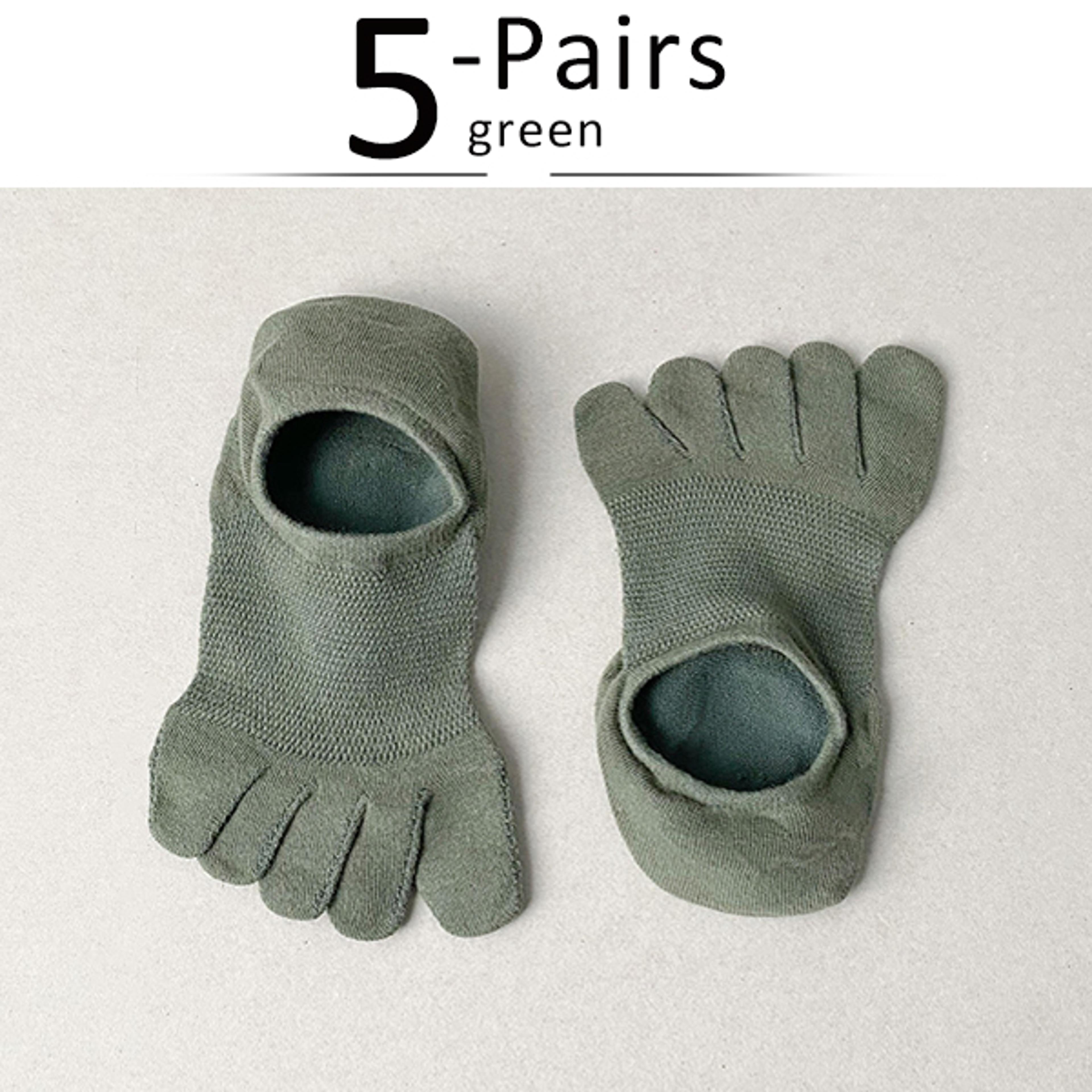 Invisible Toe Socks Summer Thin Cotton Mesh Breathable Soft Elastic Comfort Socks 11
