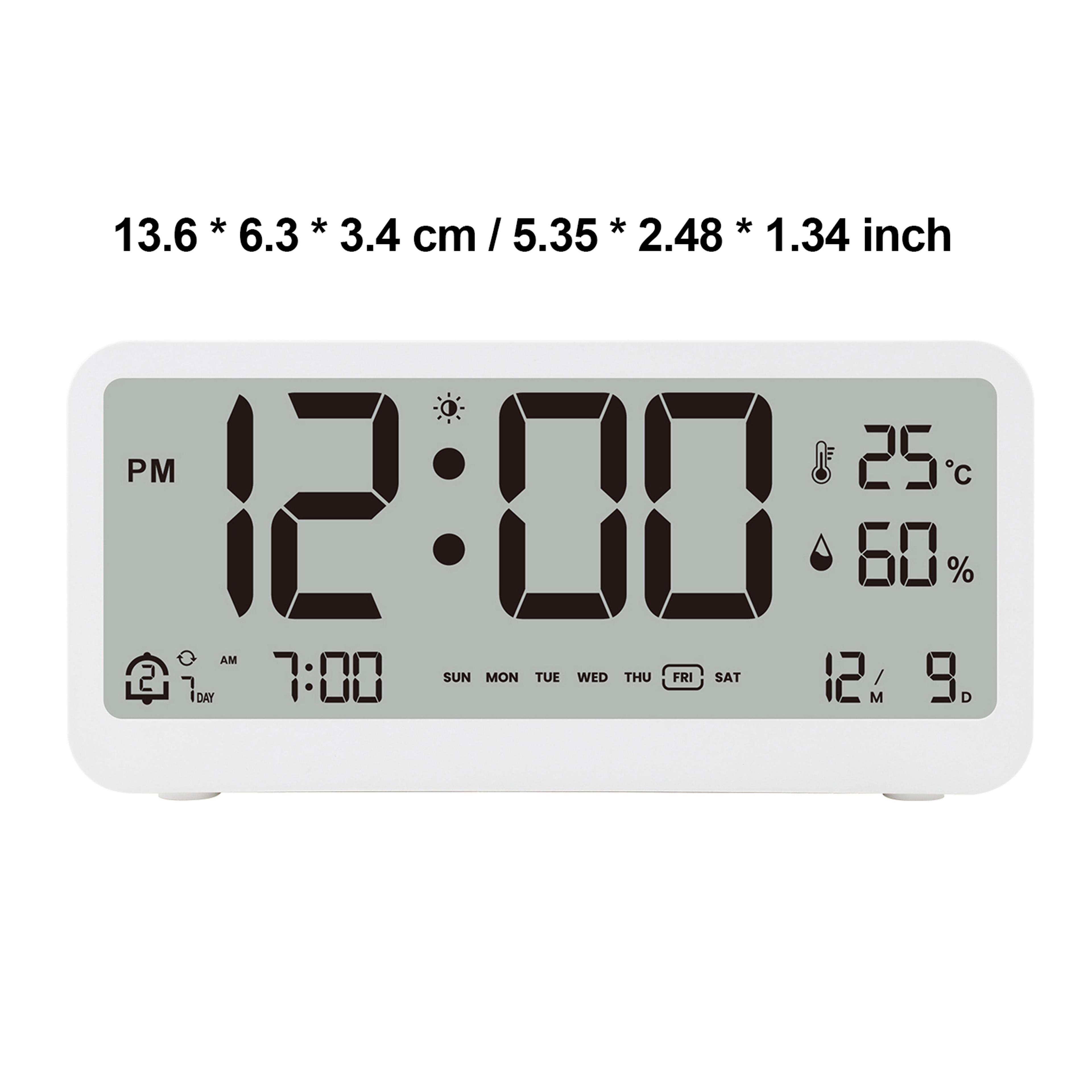 Multifunctional LED Digital Alarm Clock With Temperature Humidity Display 5
