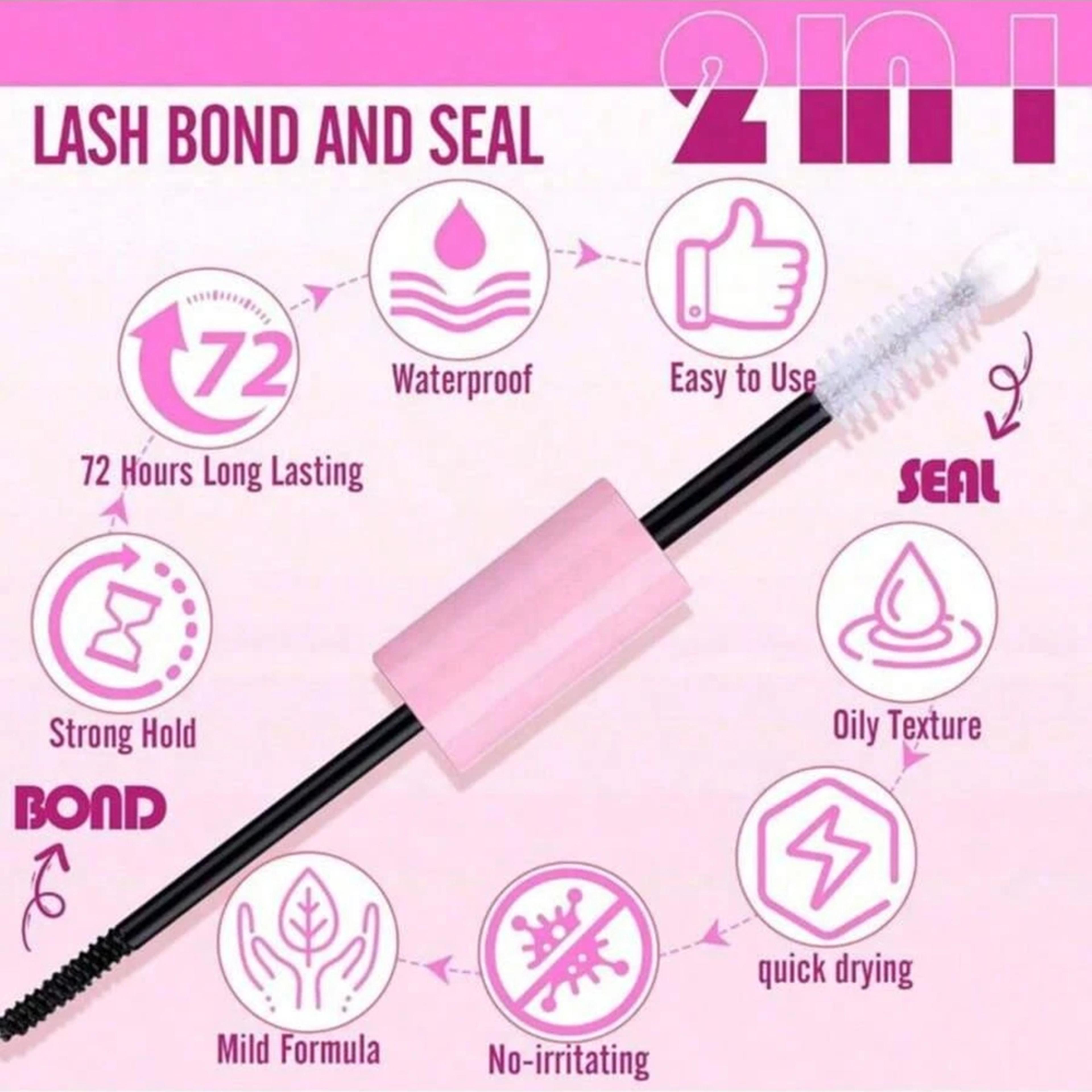 Cluster Lash Bond And Seal Glue Long Lasting Eyelash Extension Adhesive For Lash Clusters And False 2
