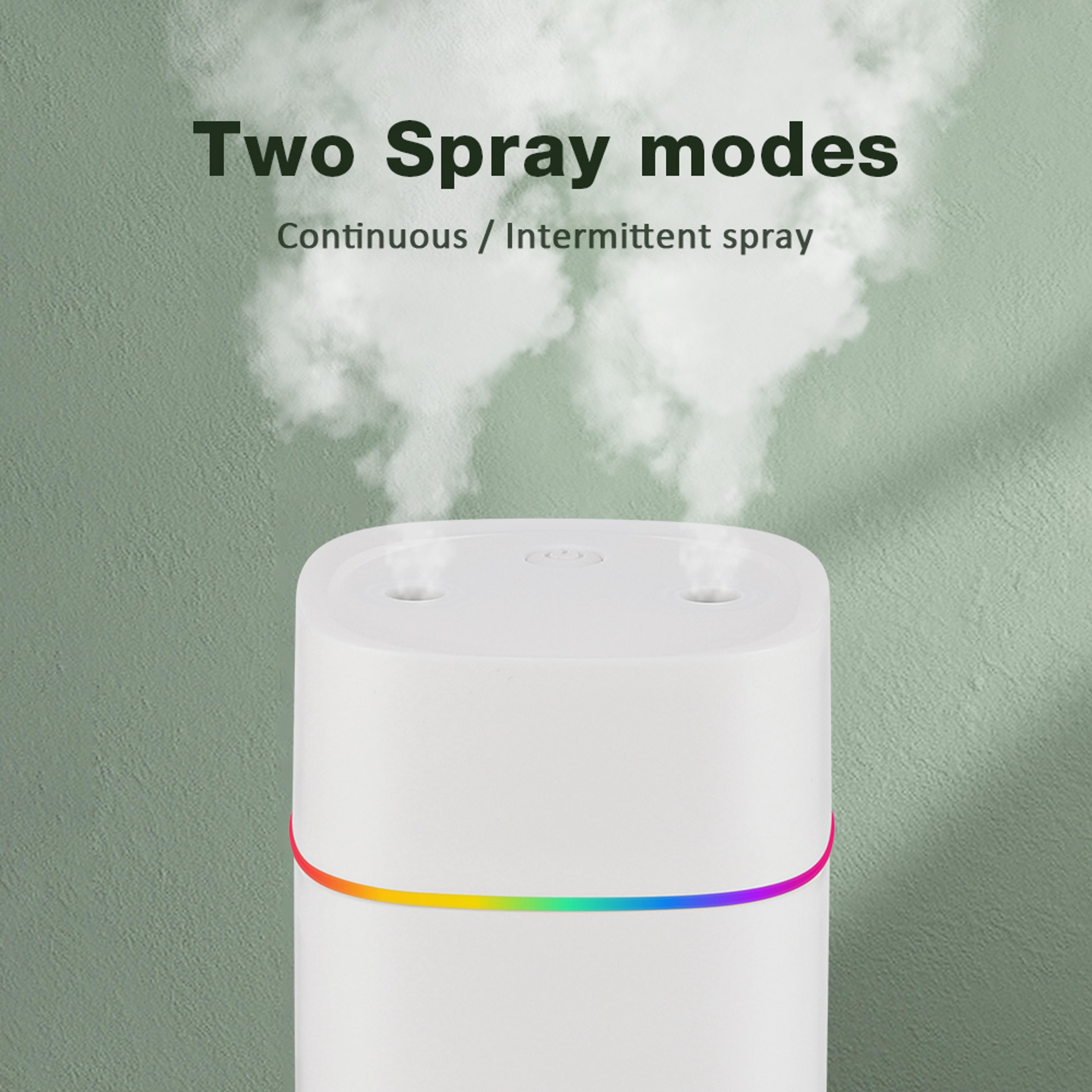 Portable USB Air Humidifier Cool Mist Aroma Oil Diffuser With Color Changing Night Light 2
