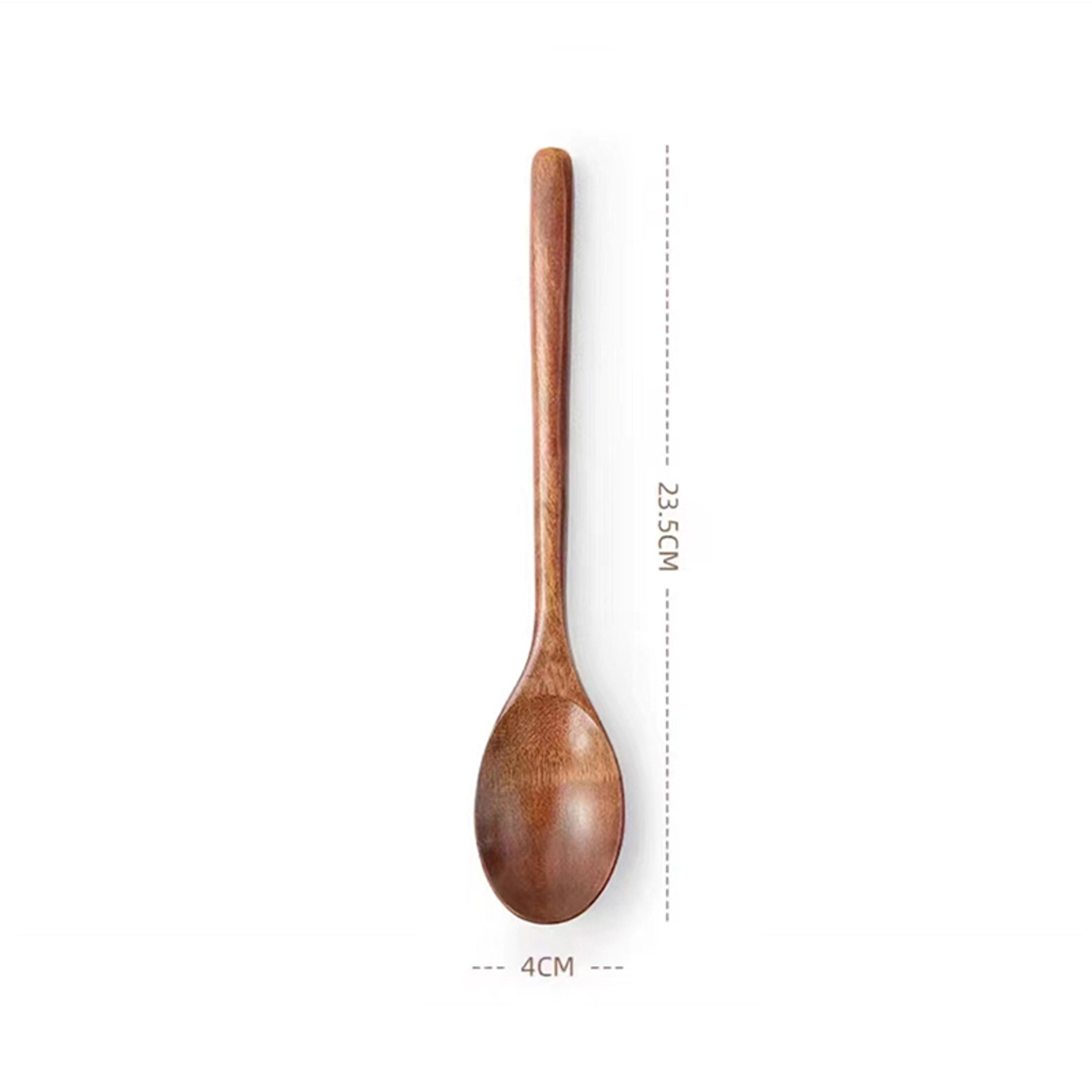 Wooden Spoon Set For Kitchen Soup Tea Coffee Honey Utensils EcoFriendly Durable MultiUse Wooden Kit 6