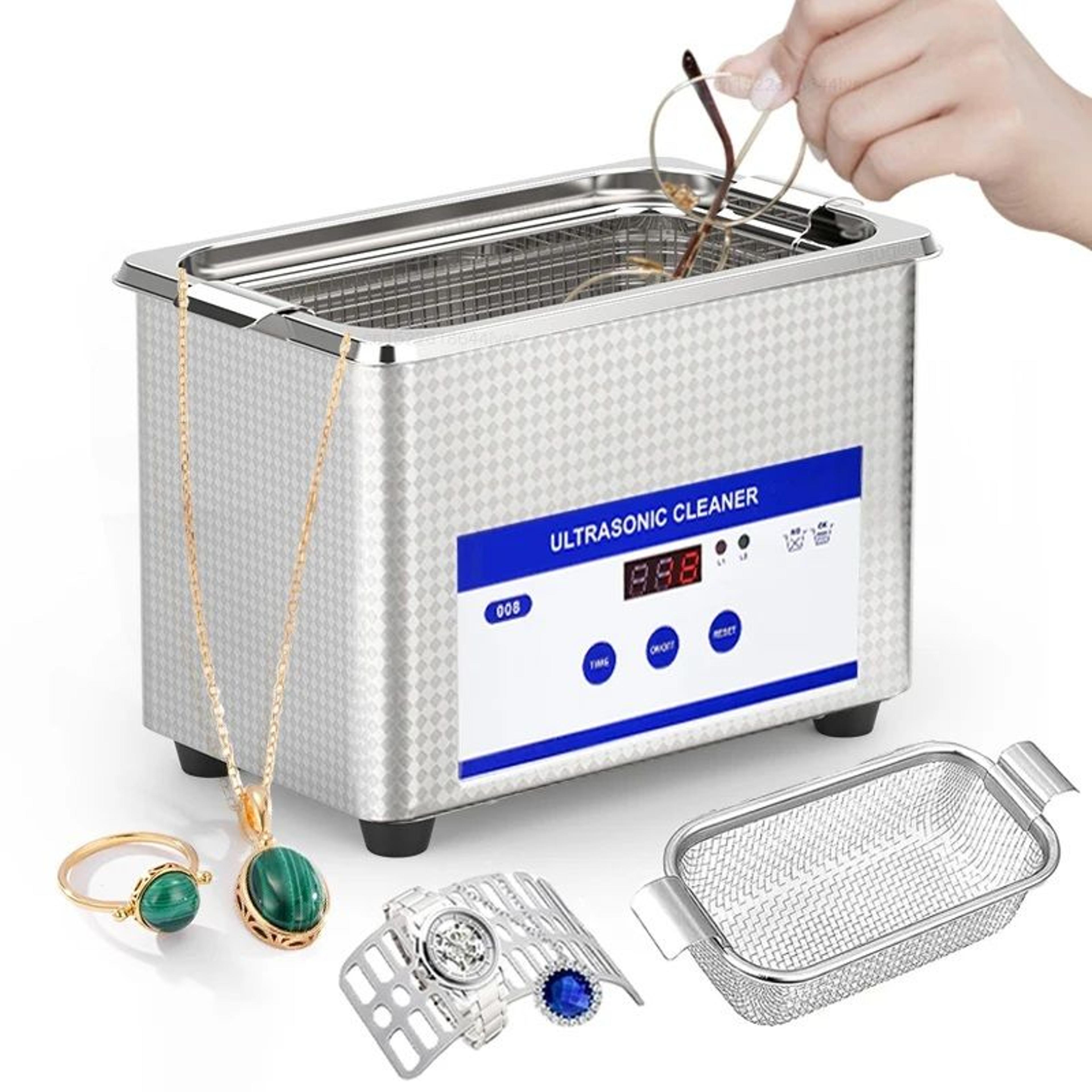 ultrasonic jewelry glasses cleaner high-frequency ultrasound washing bath for spotless shine