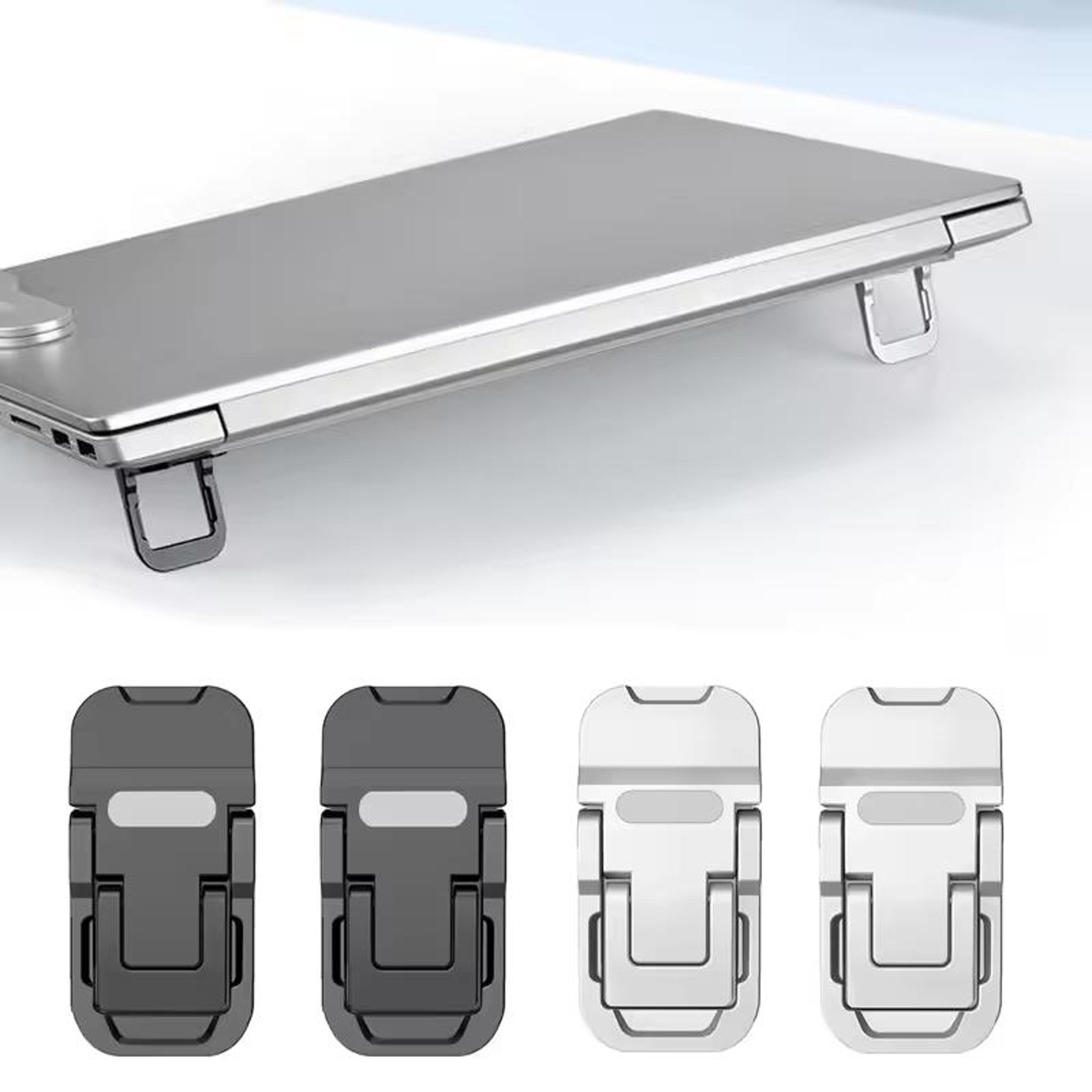 mini foldable laptop stand with adjustable angles portable self-adhesive notebook riser