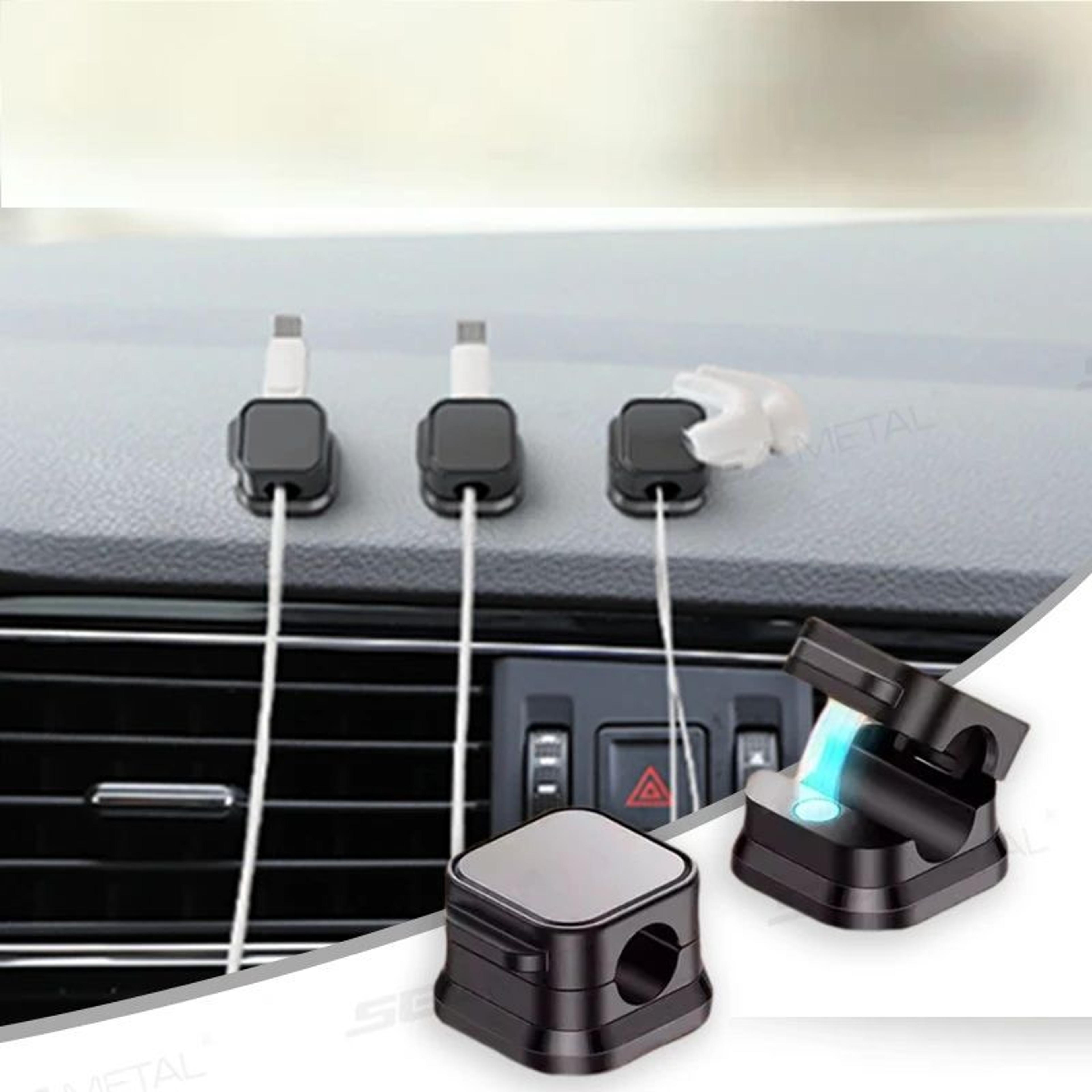 magnetic cable holder cord clip self-adhesive organizer for home, office, and car