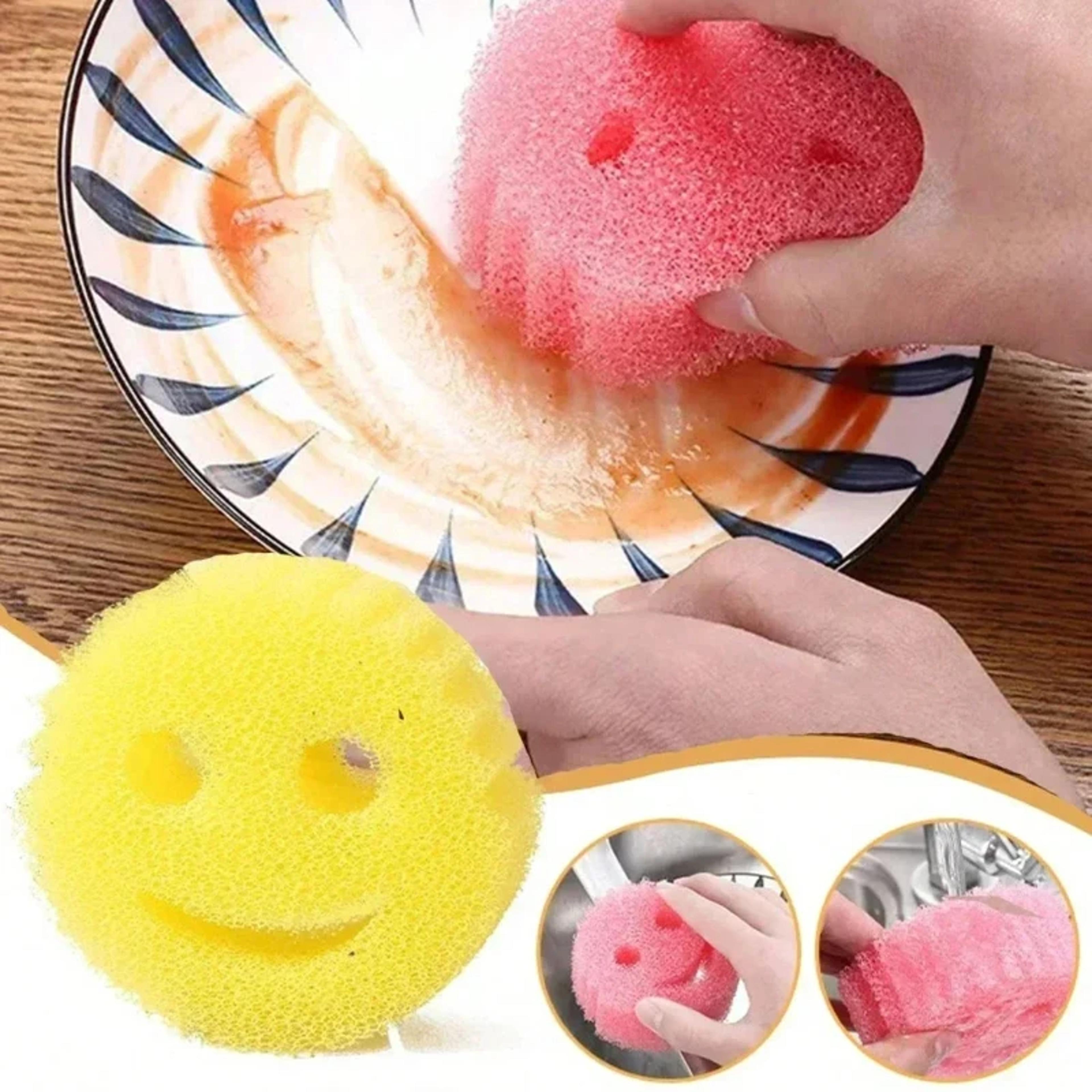 multipurpose dishwashing sponge and cleaning brush for home, car kitchen