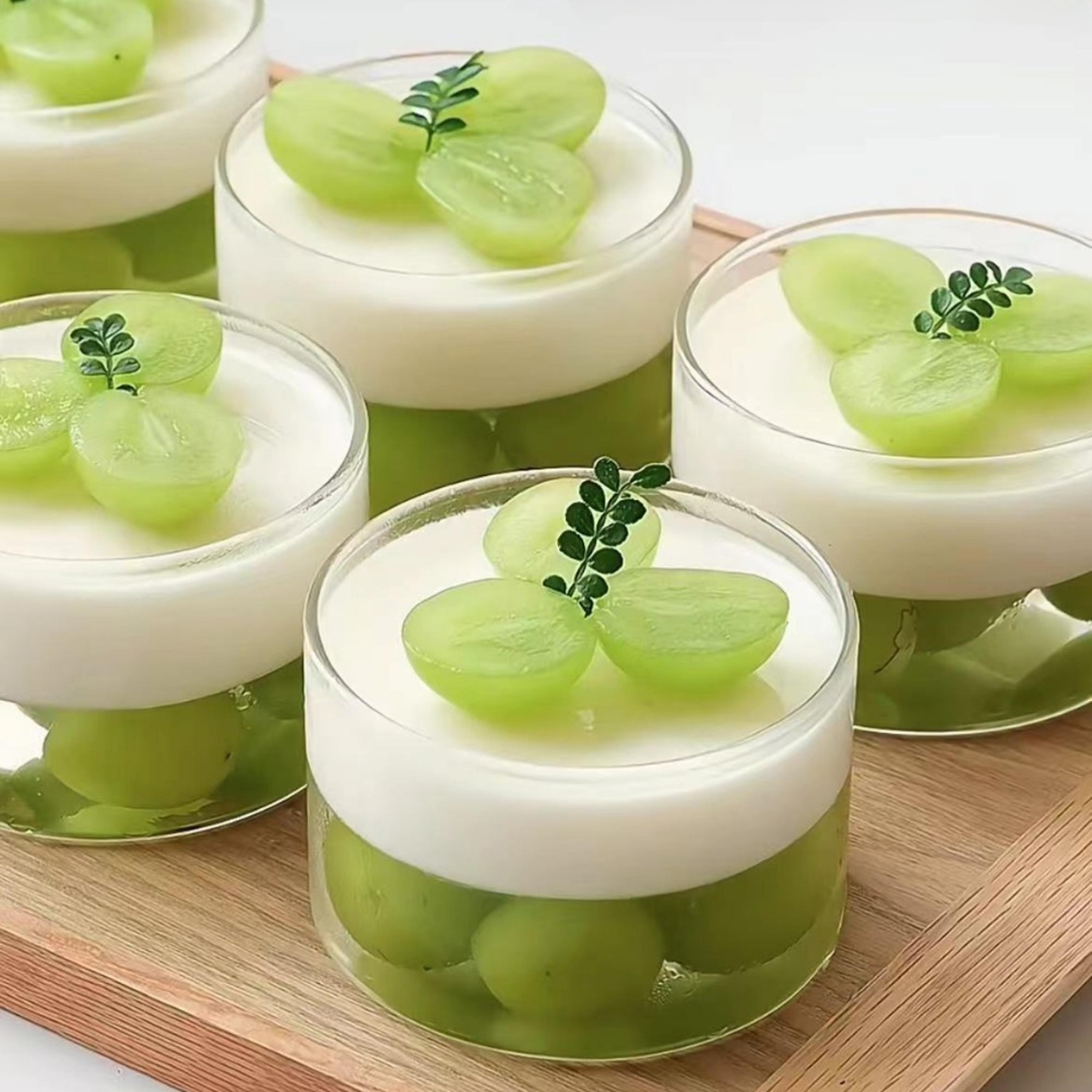 elegant clear glass dessert bowls set heat resistant mini serving cups for pudding, ice cream sauces