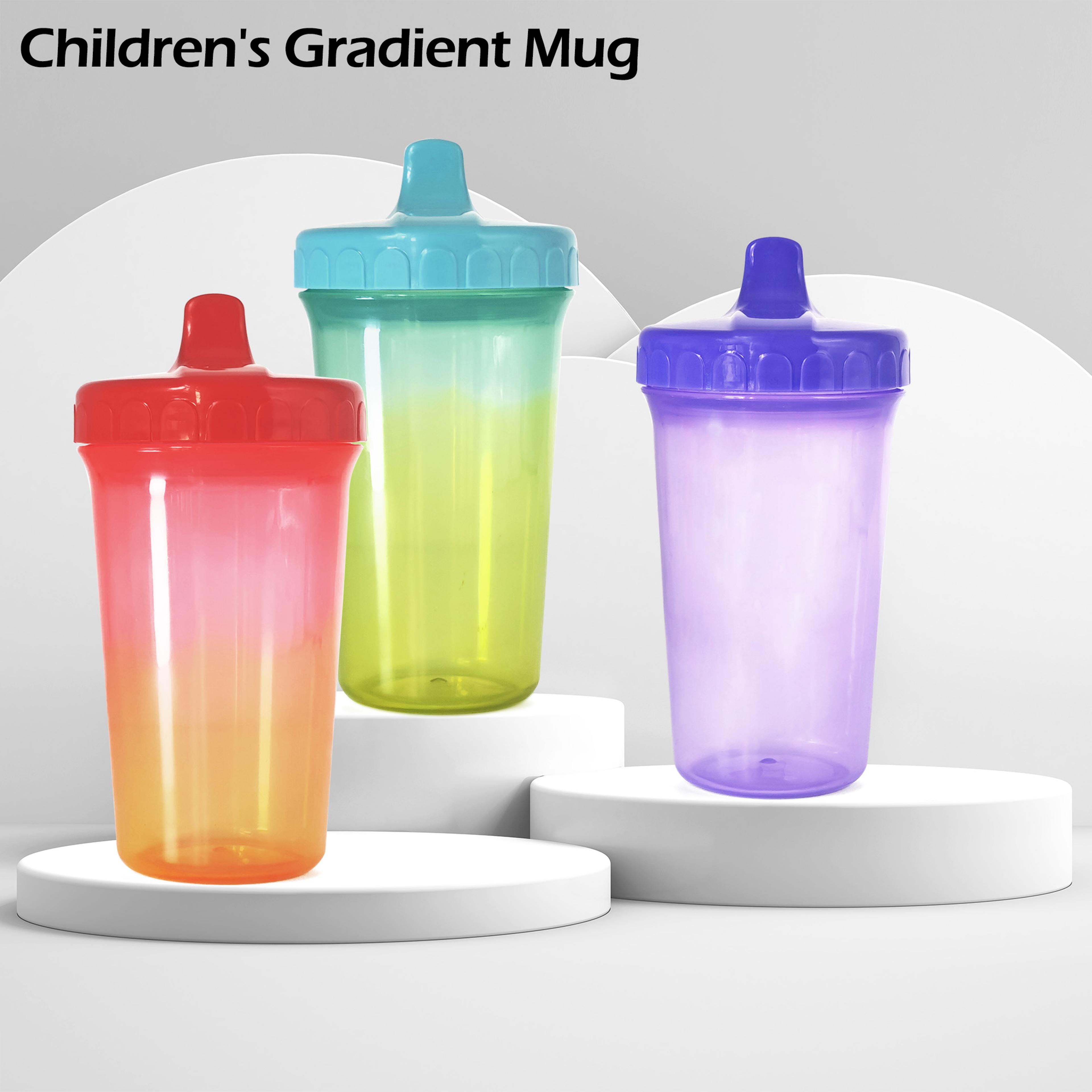 portable student drinking cup, drop-proof and leak-proof, colorful children's water cup for babies