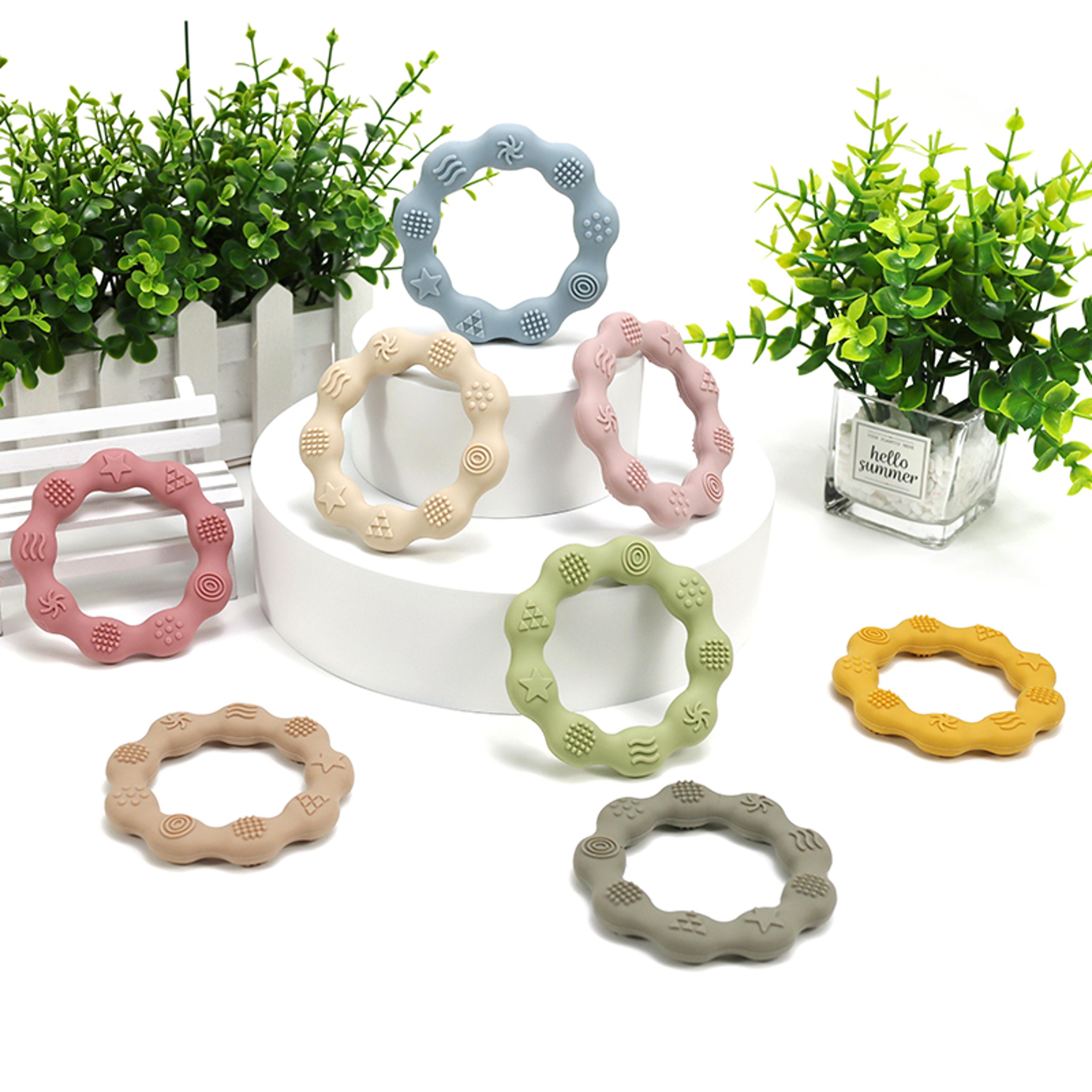 newborn grip teething toys, bpa free baby teether molar toy, health care silicone, tactile cognition baby shower gift