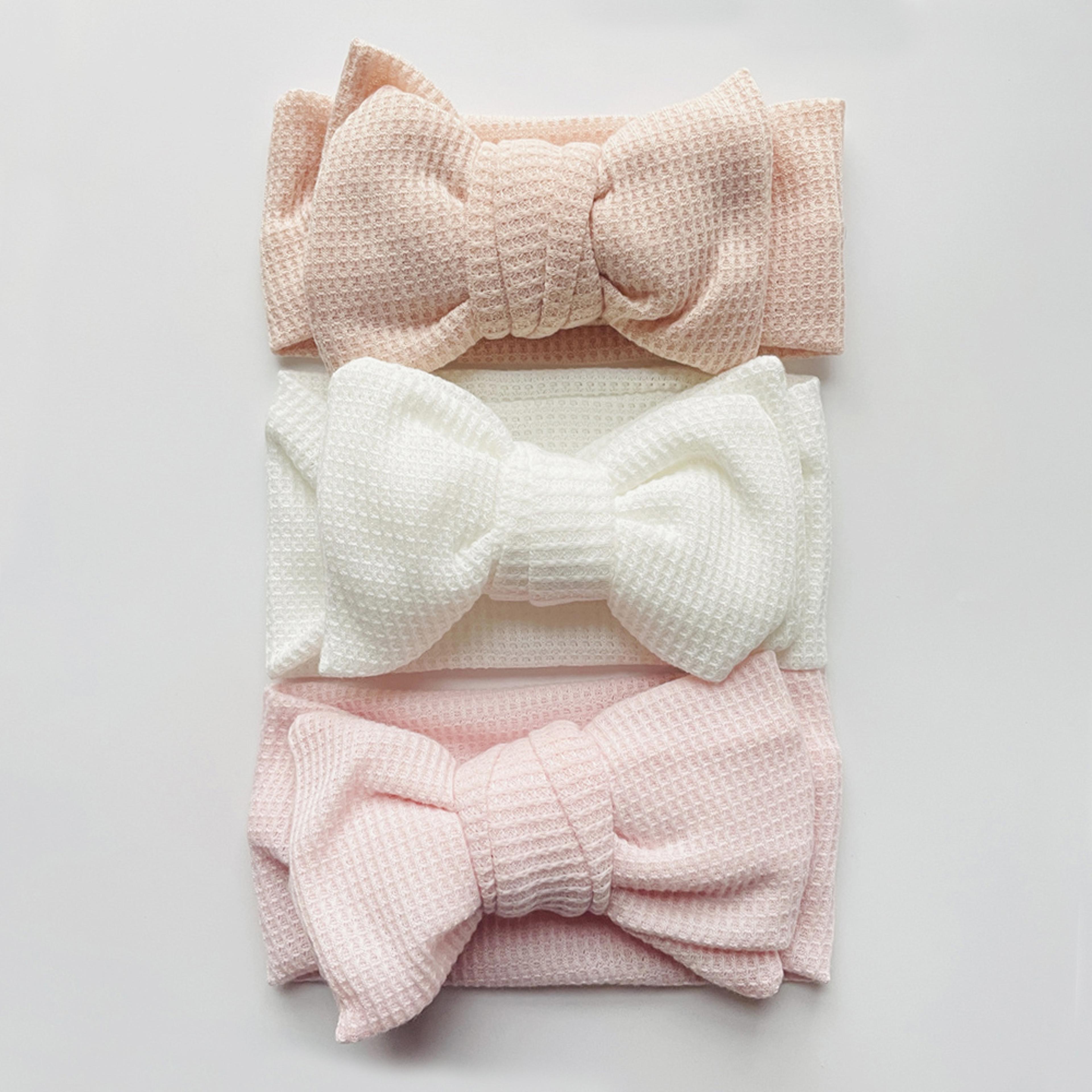 baby girl bow headband for children newborn baby turbans for babies solid big bowknot headbands infant baby hair accessories