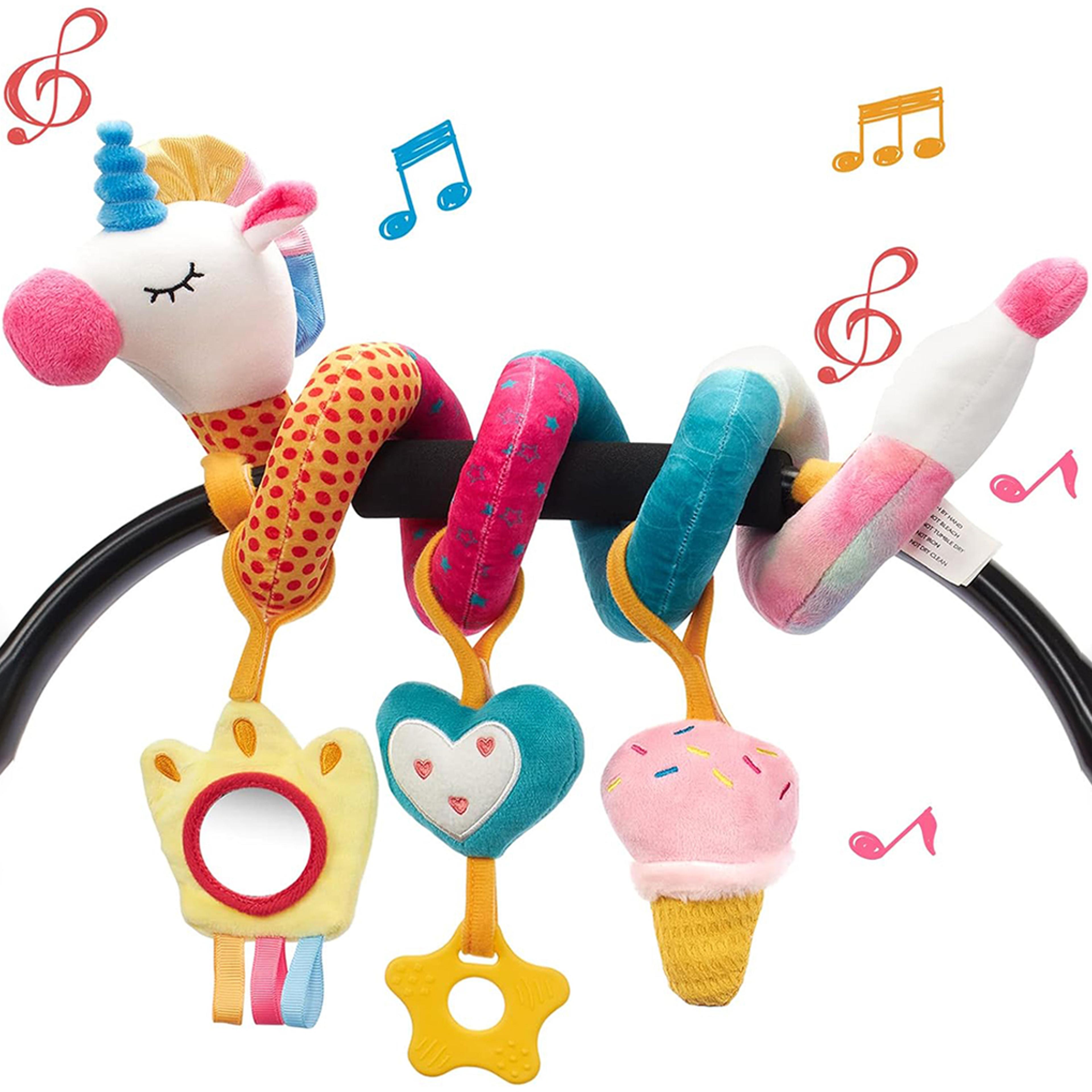 baby colorful unicorn caterpillar animal bed, package bed hanging baby comfortable toy, safety seat comfortable toy