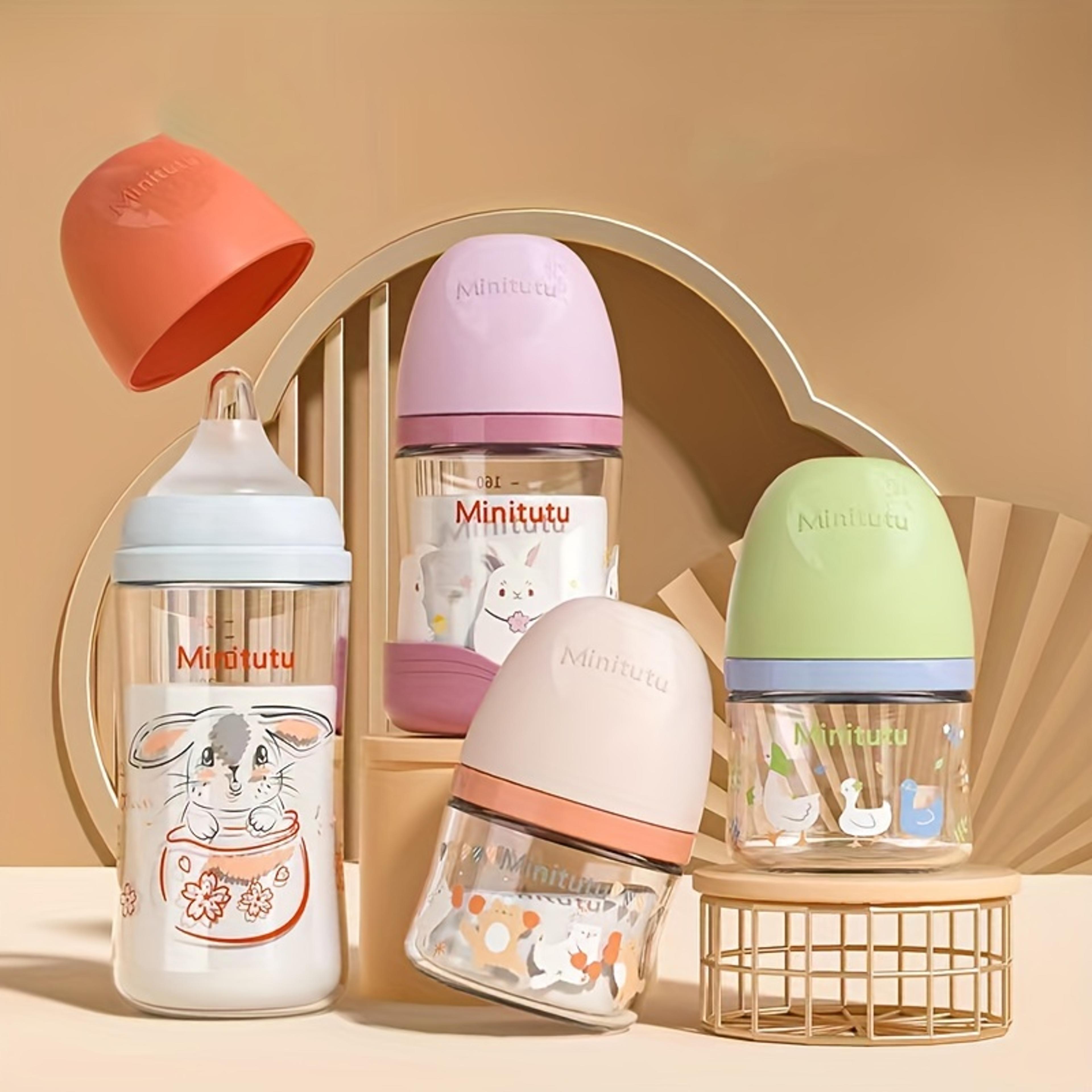 breast milk supplement glass bottle, newborn feeding bottle, water formula bottle for baby toddlers infants nourishing