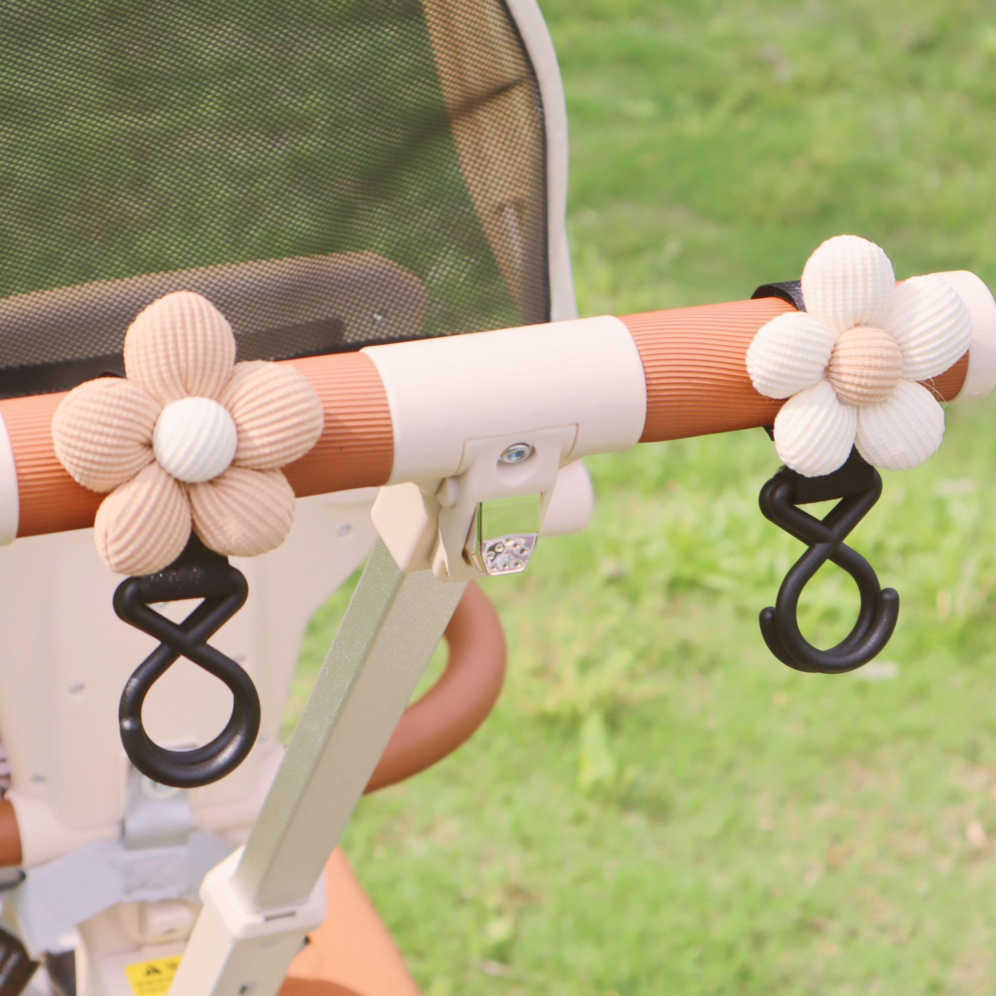 Sweet Flower Baby Stroller Hook Multifunctional Hanging Storage Loop Infant Cart Accessories Ins St 1