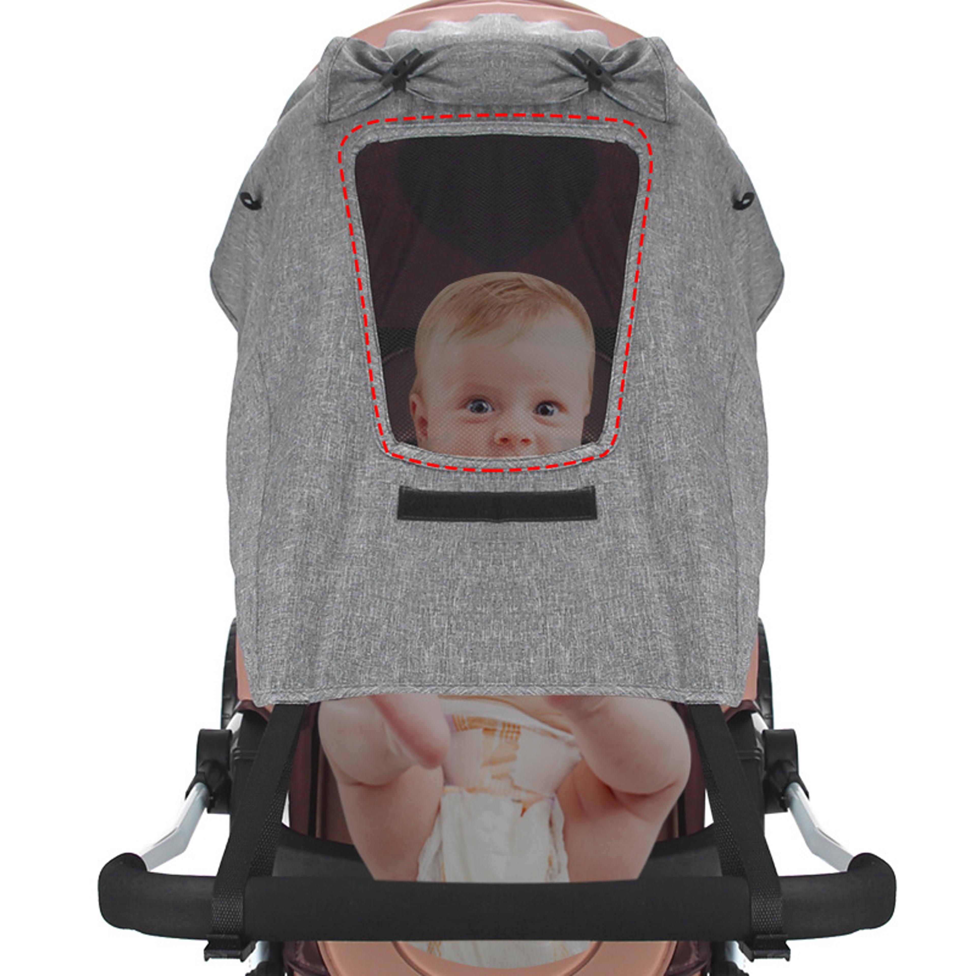 Newborn Buggy Sun Protection Baby Stroller Accessories Carriage SunShade 3