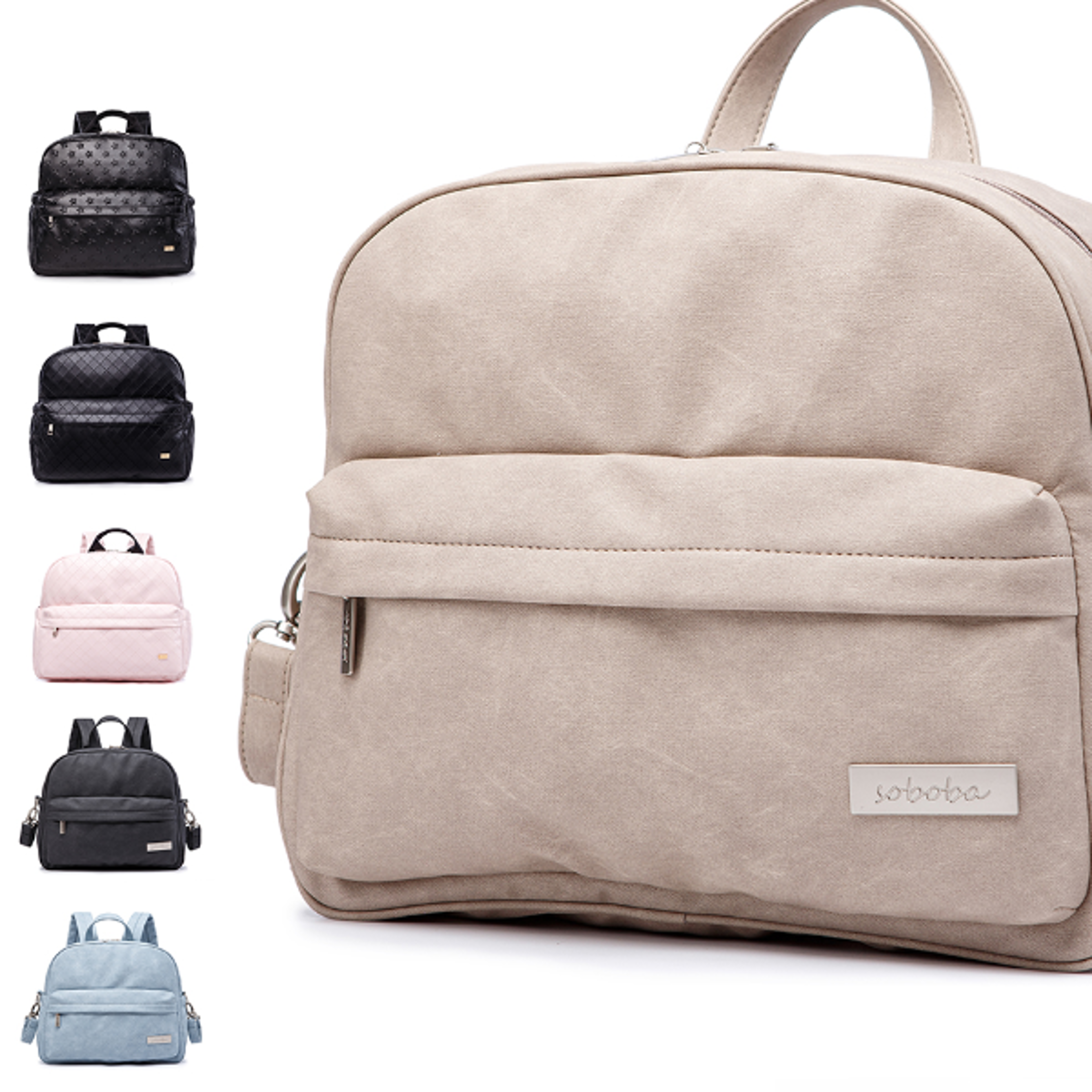 light weight portable mommy diaper bag, waterproof fashion backpack for newborn baby and quick outing