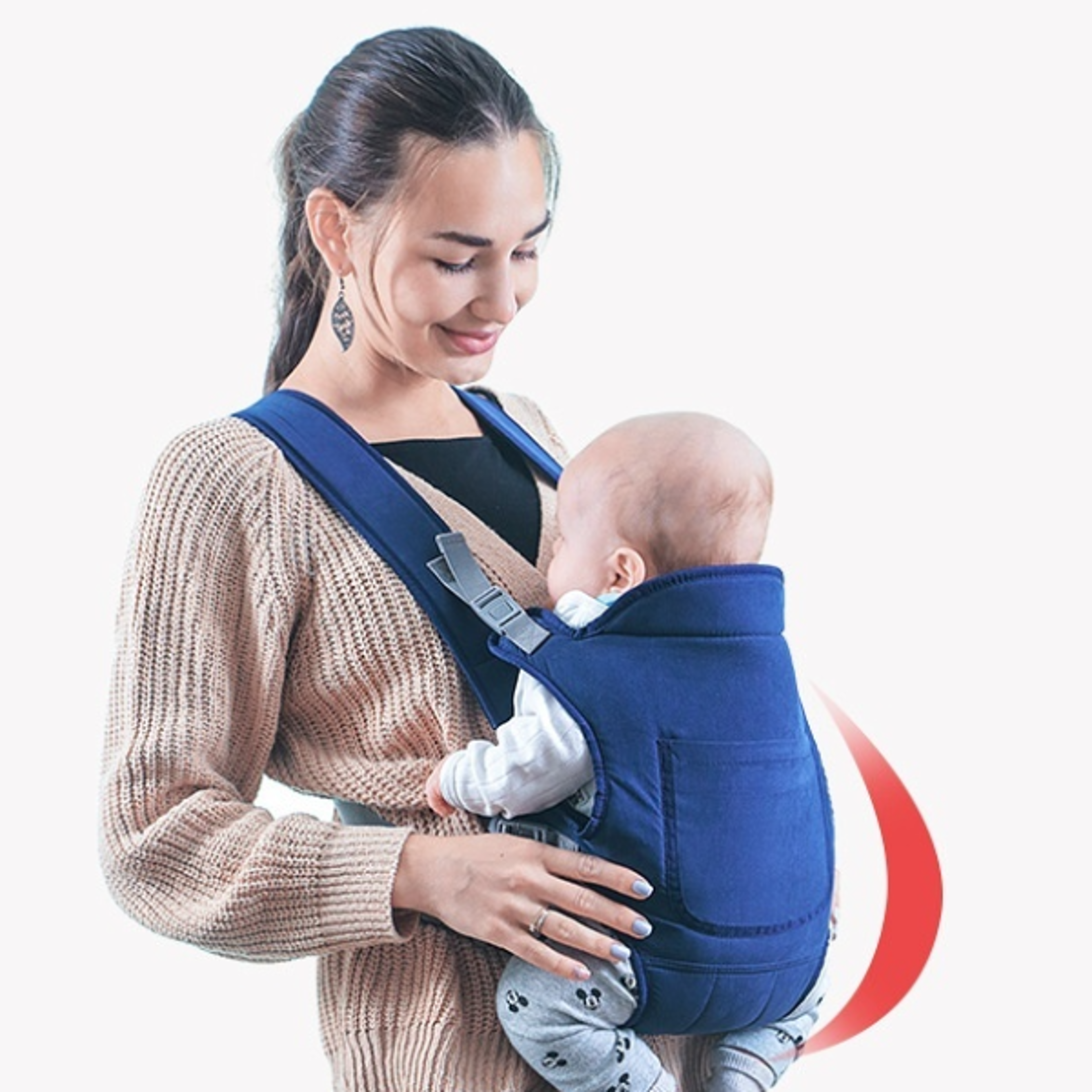 adjustable infant bag, portable baby carrier shoulder sling for comfortable toddler wrap