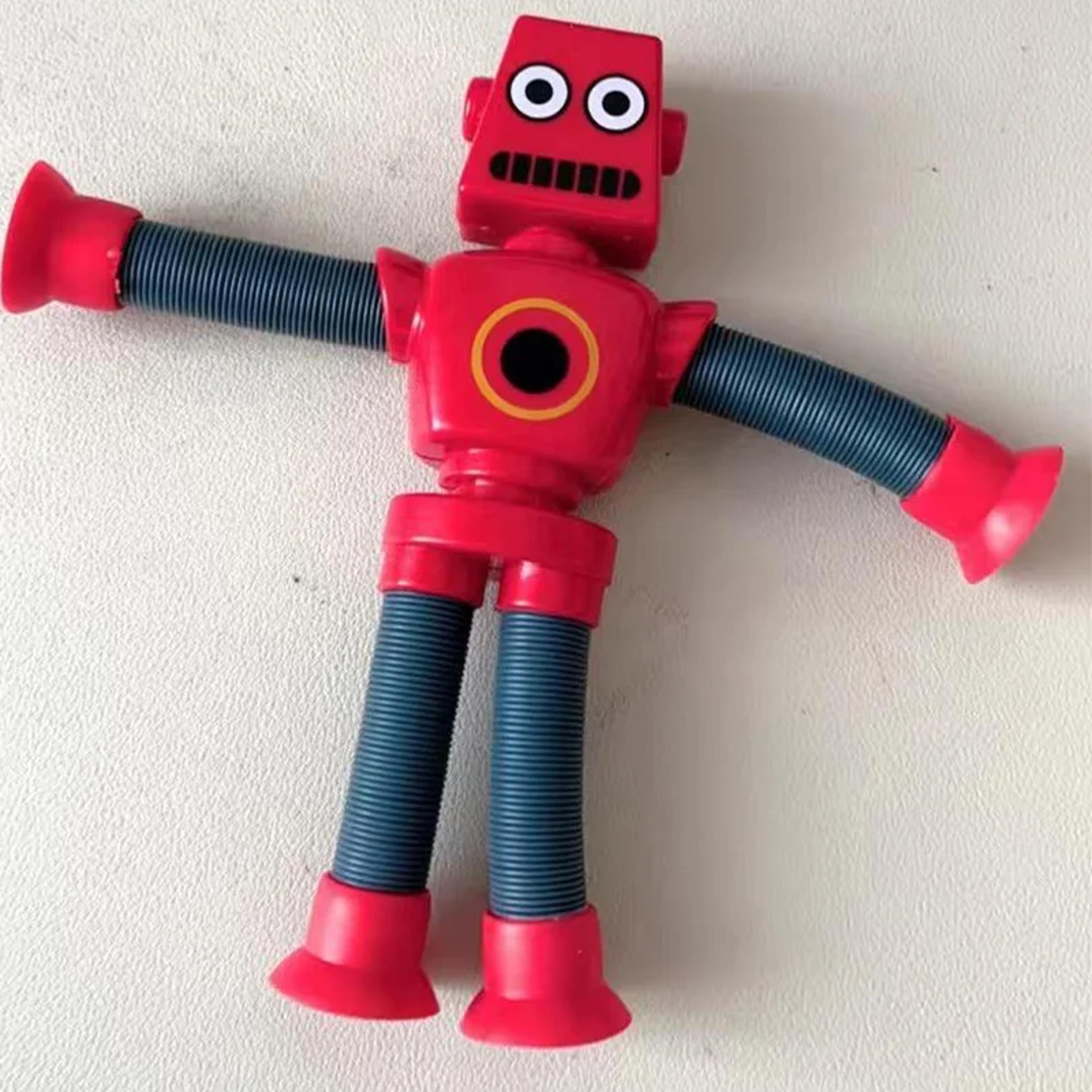 Suction Cup Telescopic Tube Robot Shape Stretch Tube Giraffe Educational Decompression Toy 4