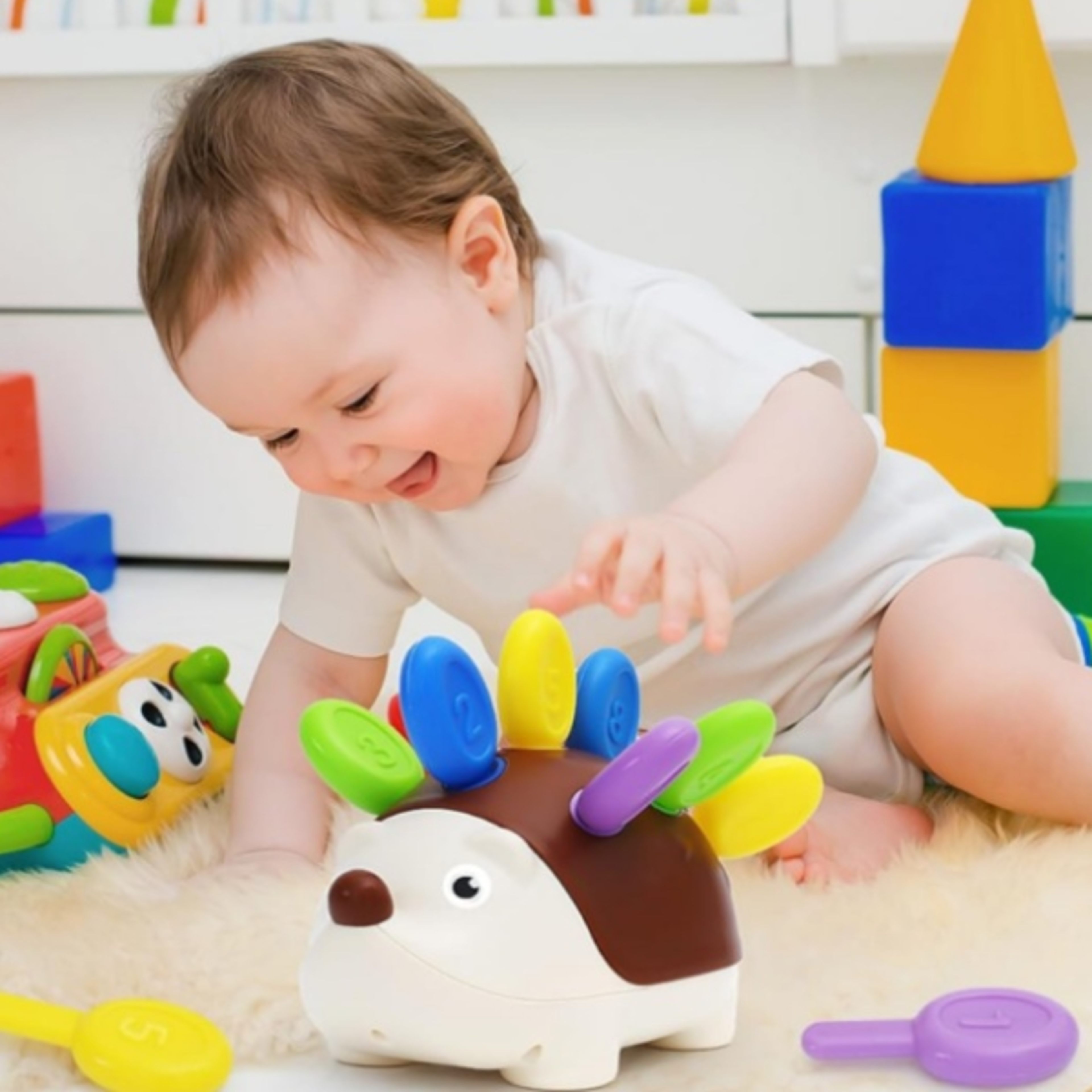 montessori sensory hedgehog toys for toddlers, educational fine motor baby toys, preschool sensory travel toy