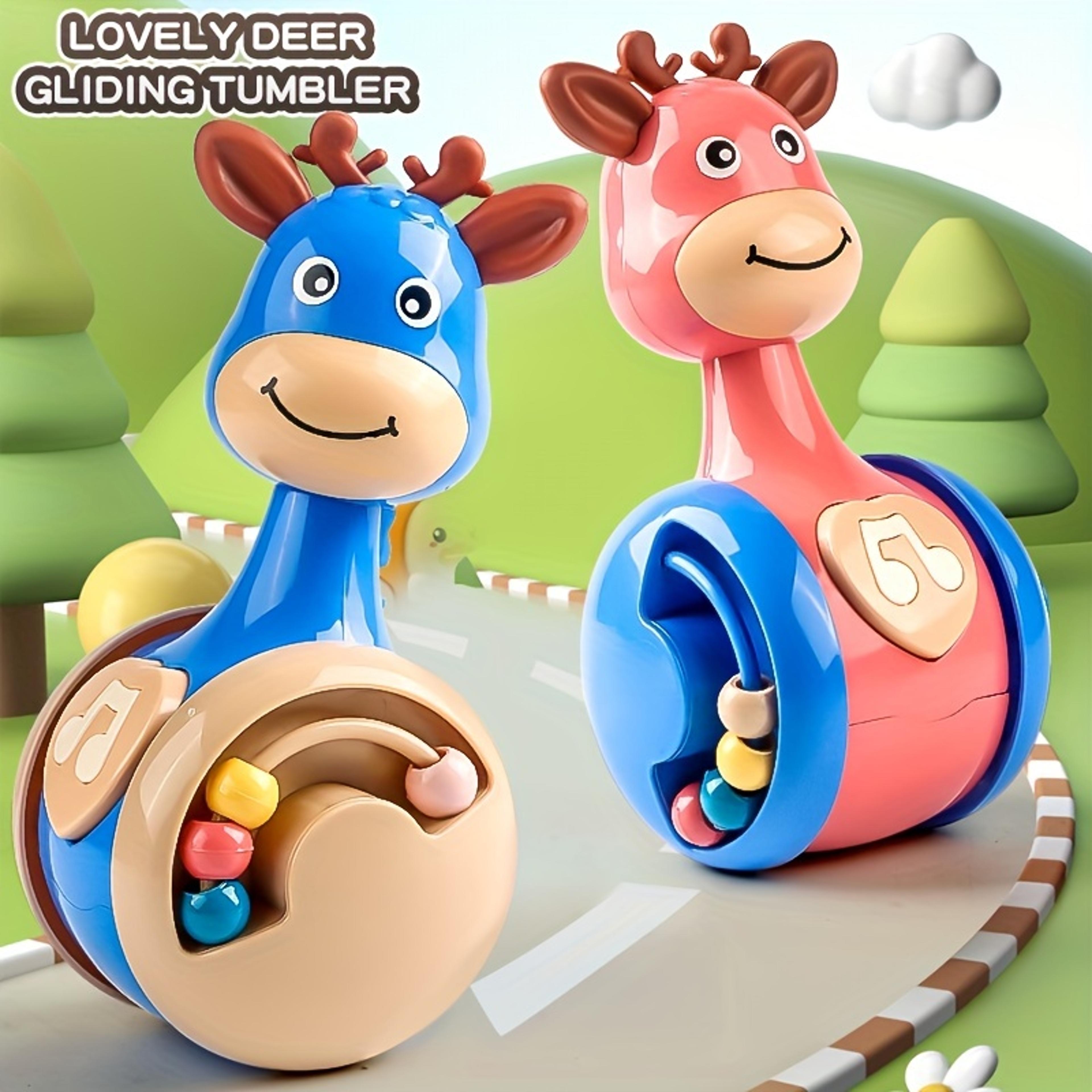 tumbler wobbler baby toys for infant boy girl, roly poly toy, early education climbing fun
