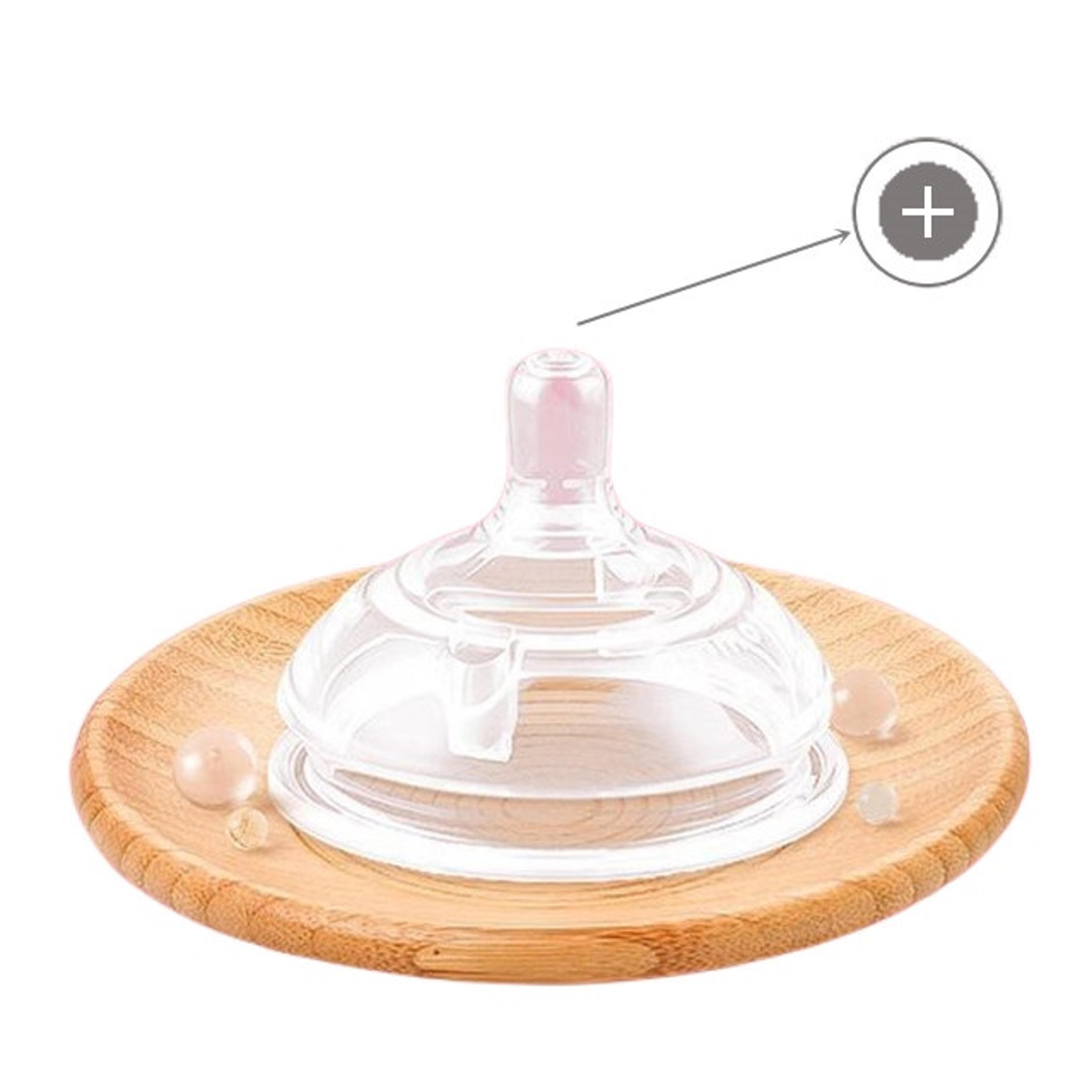 NanoSilicone Baby Bottle With Handle BreastmilkLike Design Soft Milk Pull Perfect For Sensitive Bab 6