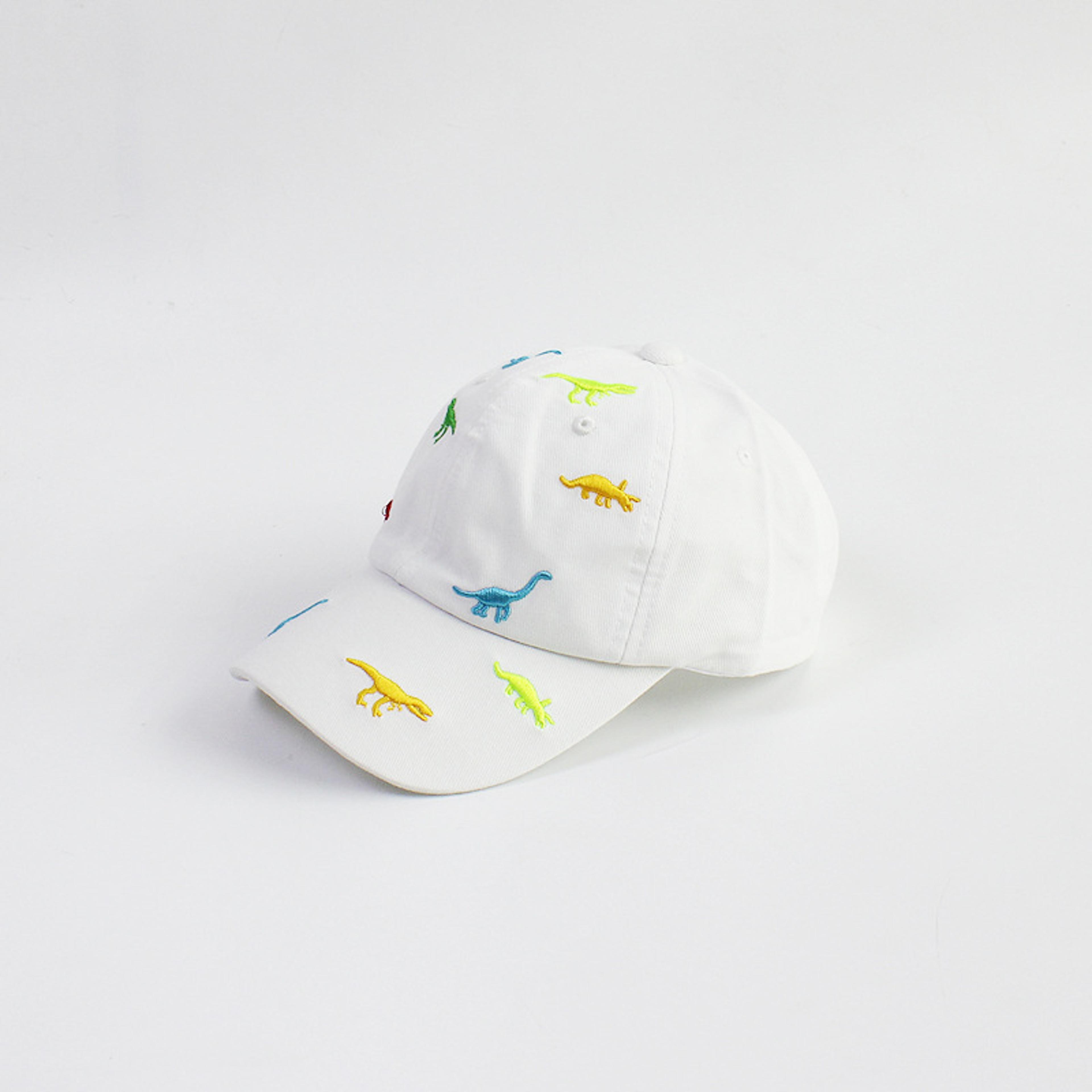 Summer Kids Baseball Cap Cartoon Dinosaur Embroidery Baby Cap Outdoor Adjustable Infant Boy Girls S 6