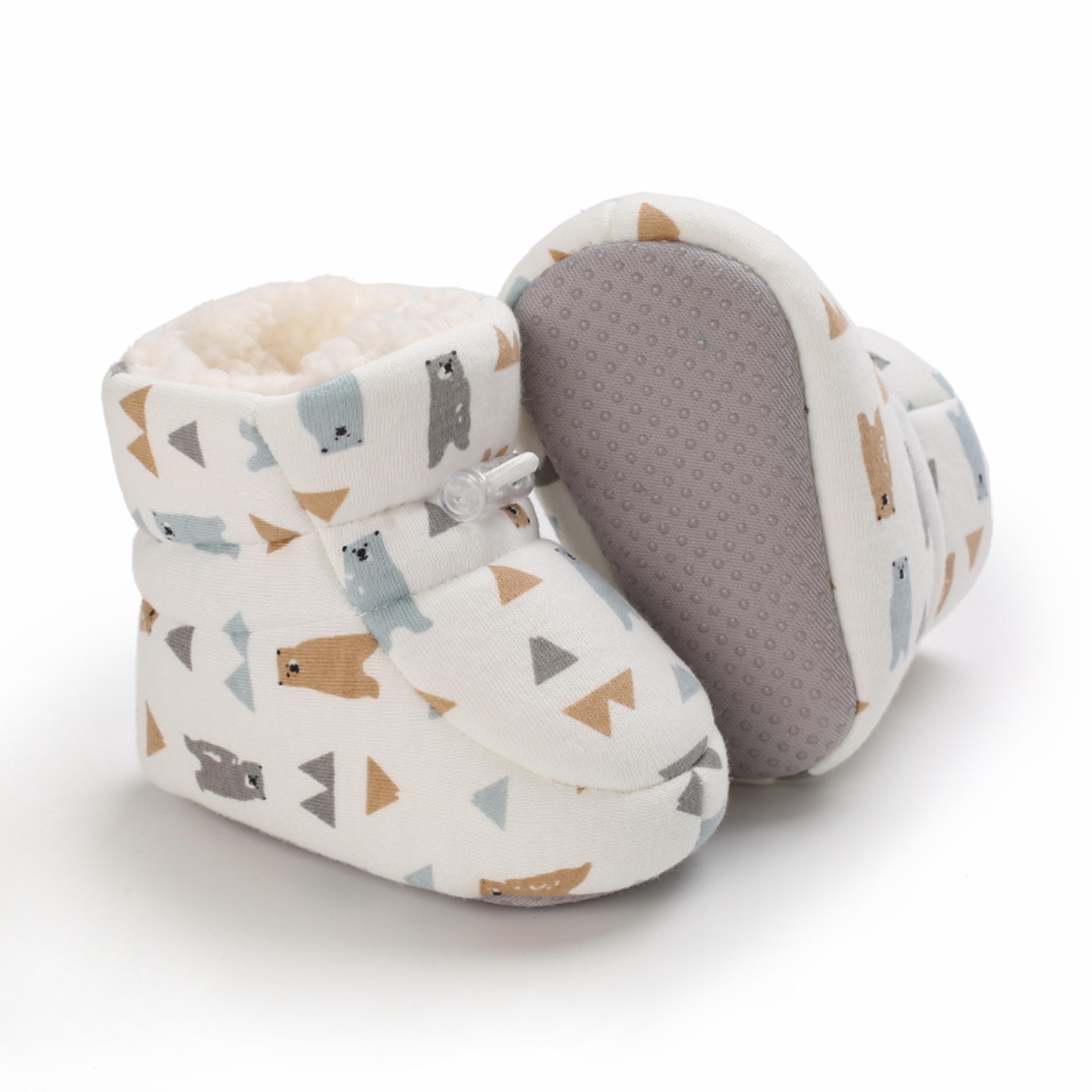 Cartoon Winter Baby Boots AntiSlip Toddler Shoes Cute Walking Booties 2