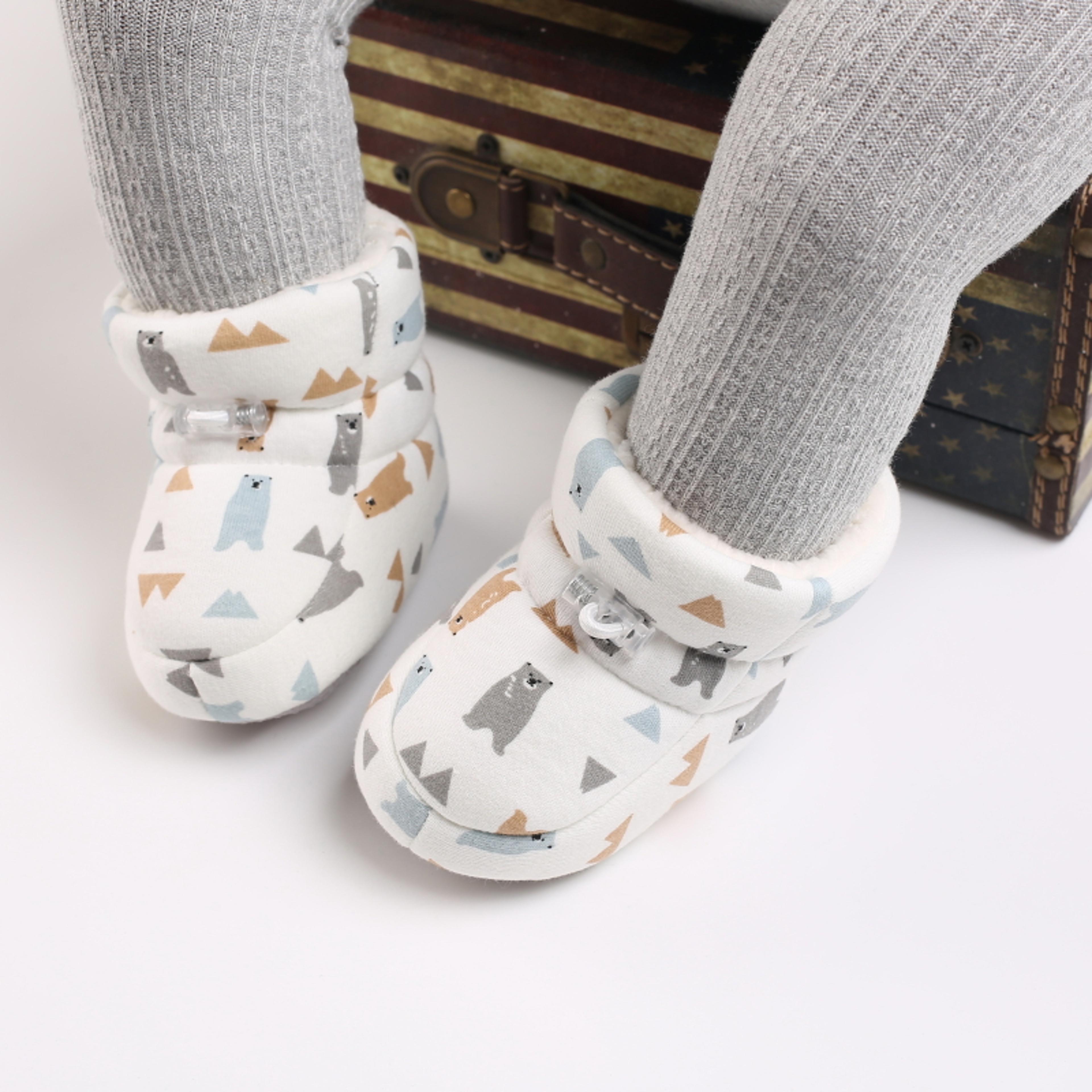 Cartoon Winter Baby Boots AntiSlip Toddler Shoes Cute Walking Booties 4