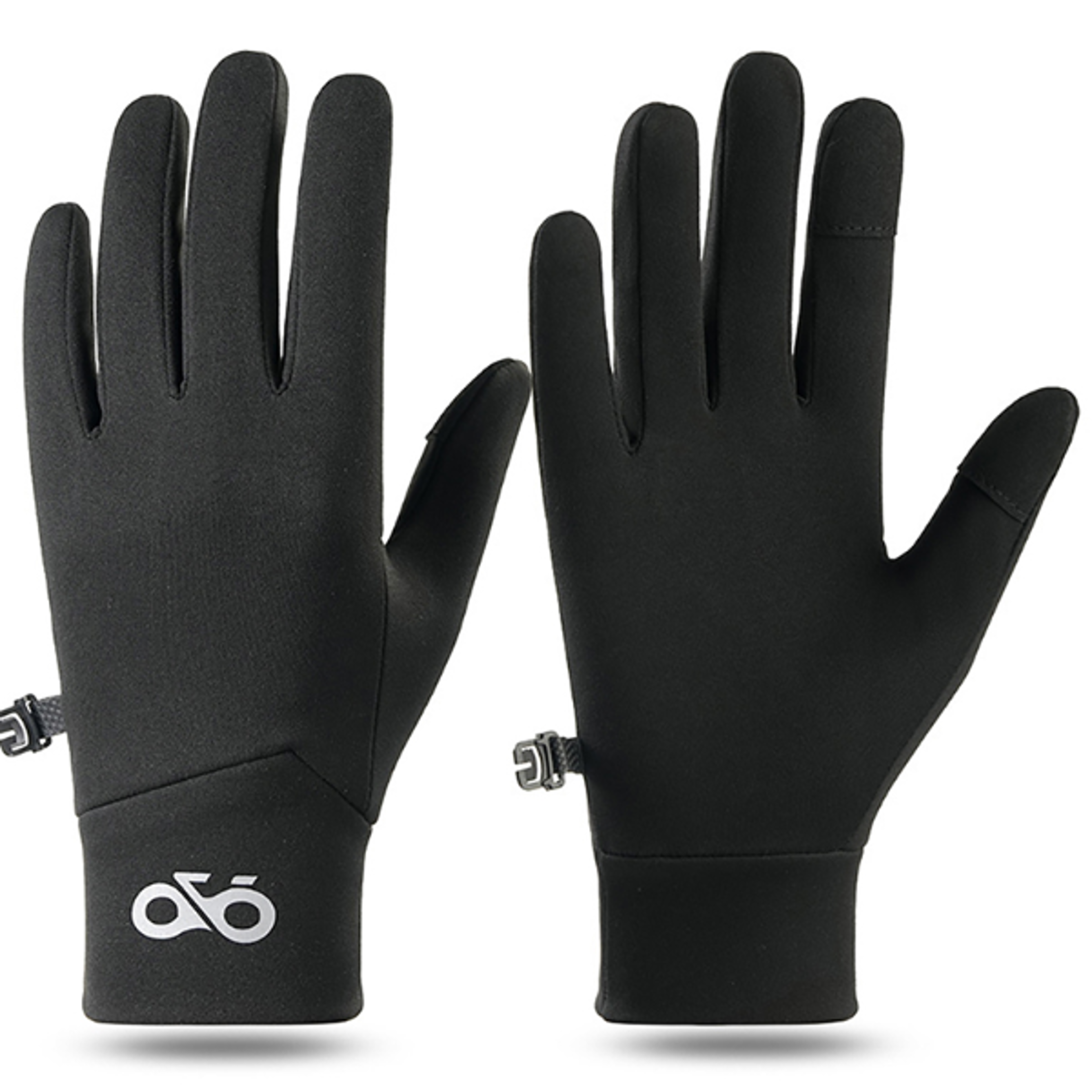 cold weather gloves touch screen, kokossi winter polar fleece, non-slip thermal gloves, outdoor running hiking cycling