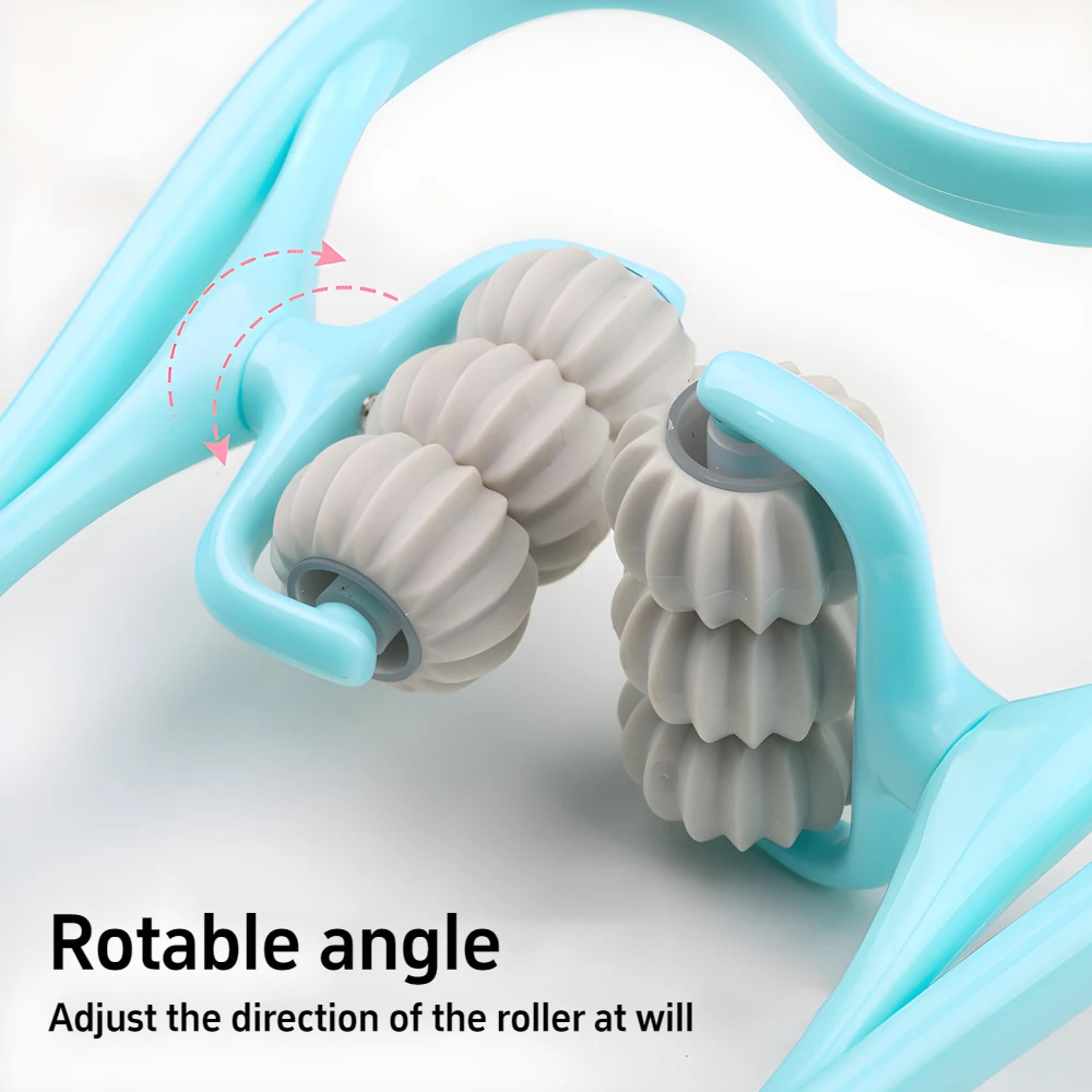 Manual Neck Clamp Cervical Neck Massager 6Ball Kneading Roller Shoulder And Neck Relaxation Massage 2