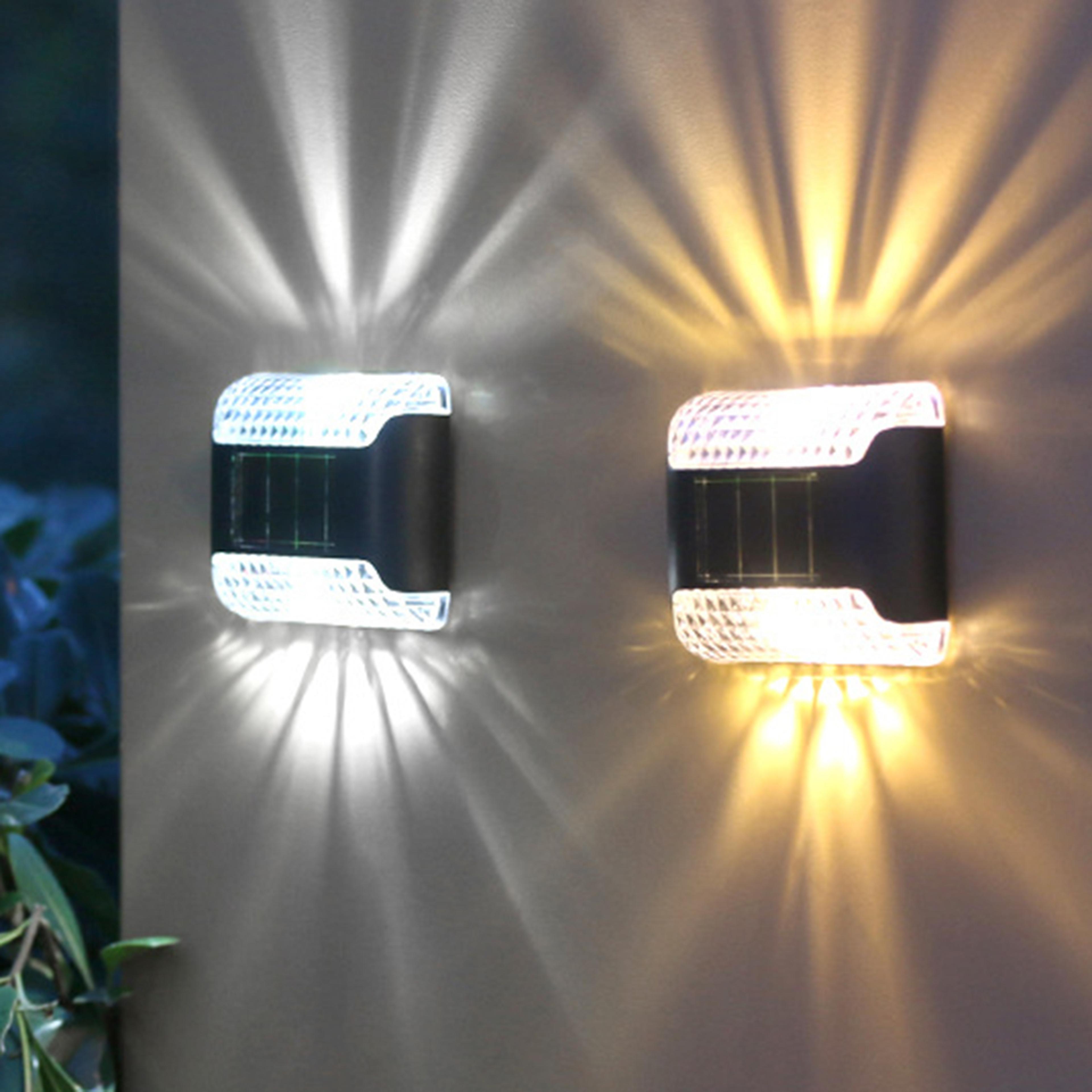 waterproof solar led wall lamp for outdoors, solar led wall light, garden decoration up and down lighting
