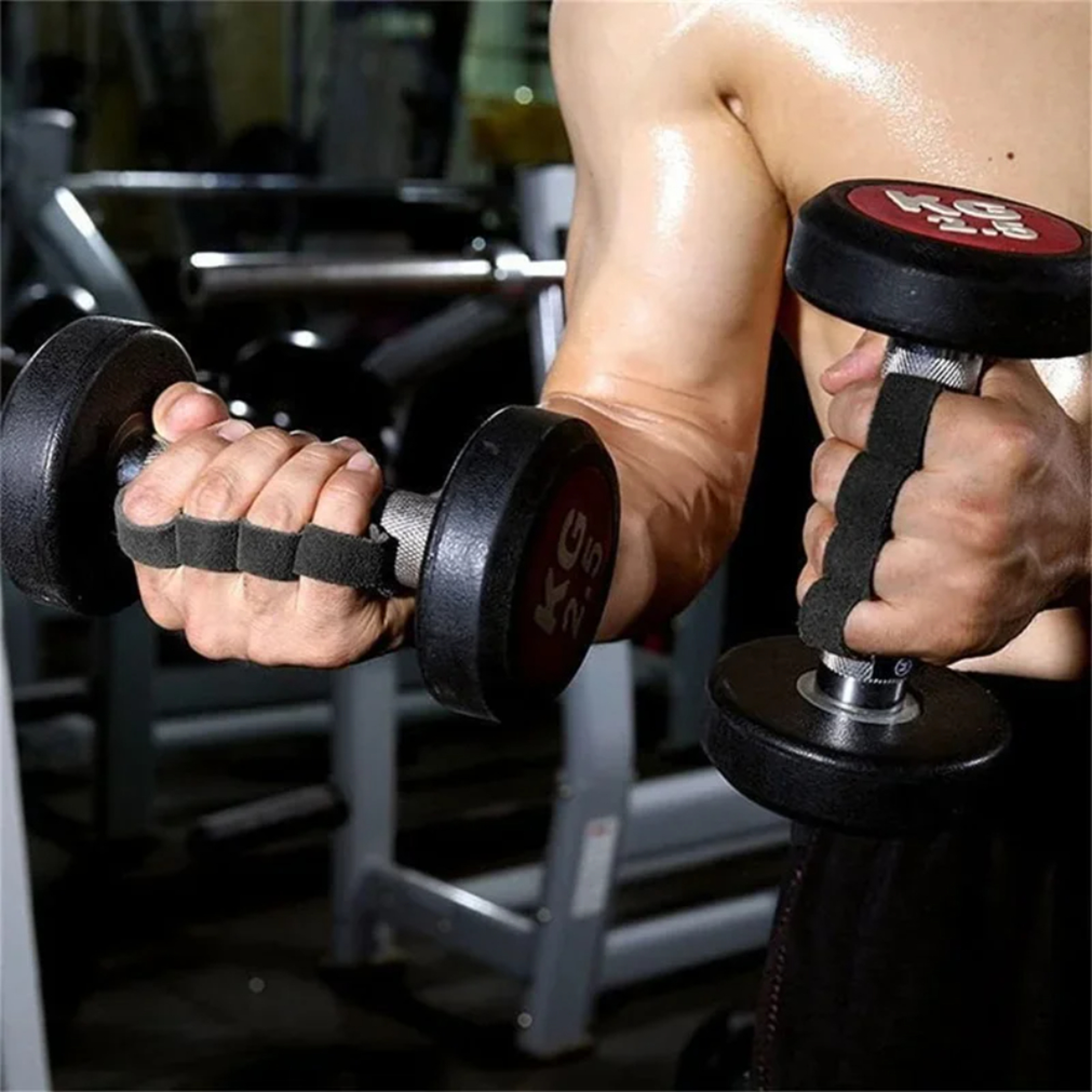 Weight Lifting Pads Cowhide Gym Gloves Anti Skid Fitness Grips Deadlift Power Belt Support Crossfit 1