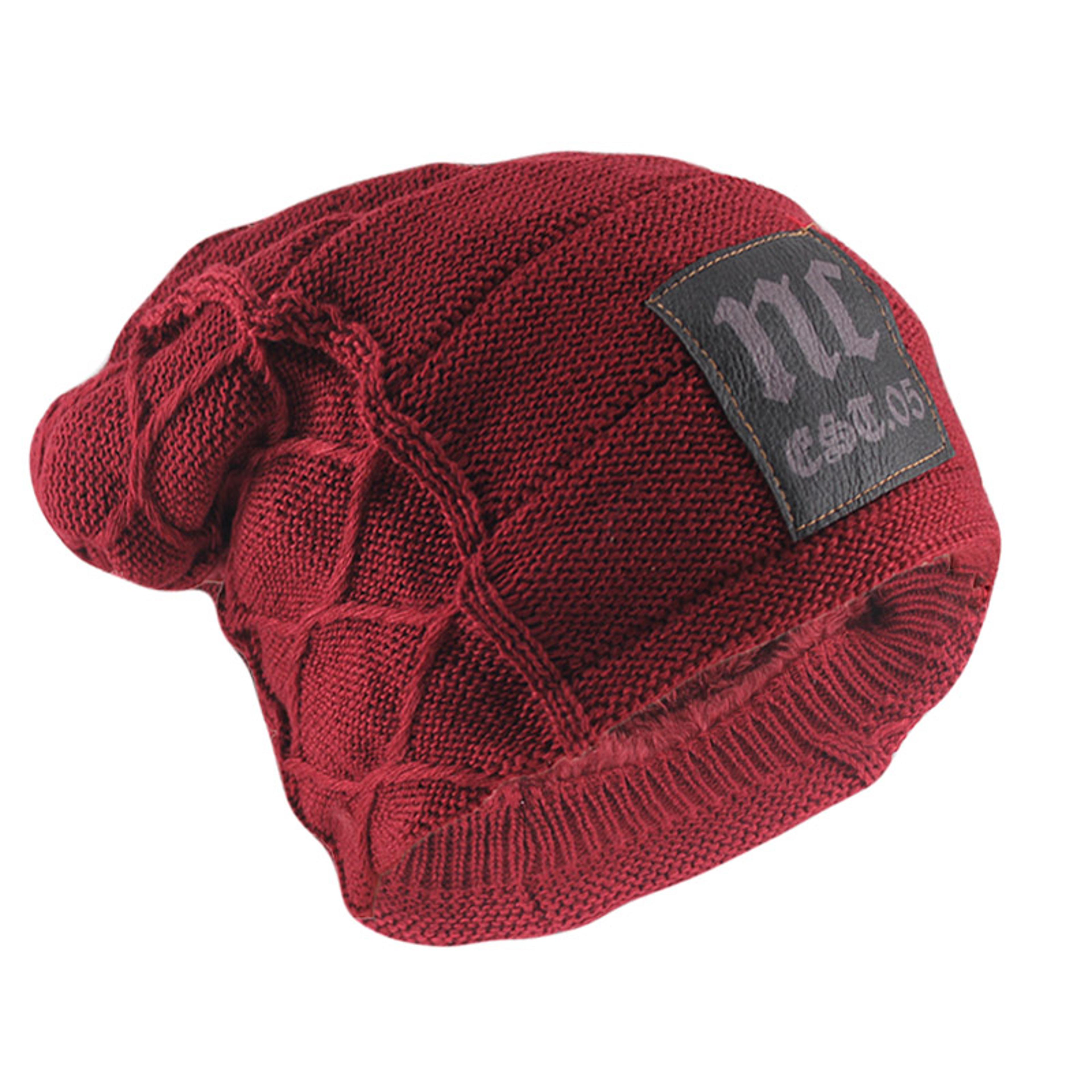 Winter Warm Beanies For Adults Fashion Knitted Skullies Soft Wool Hat Casual Outdoor Women Bone Cap 8